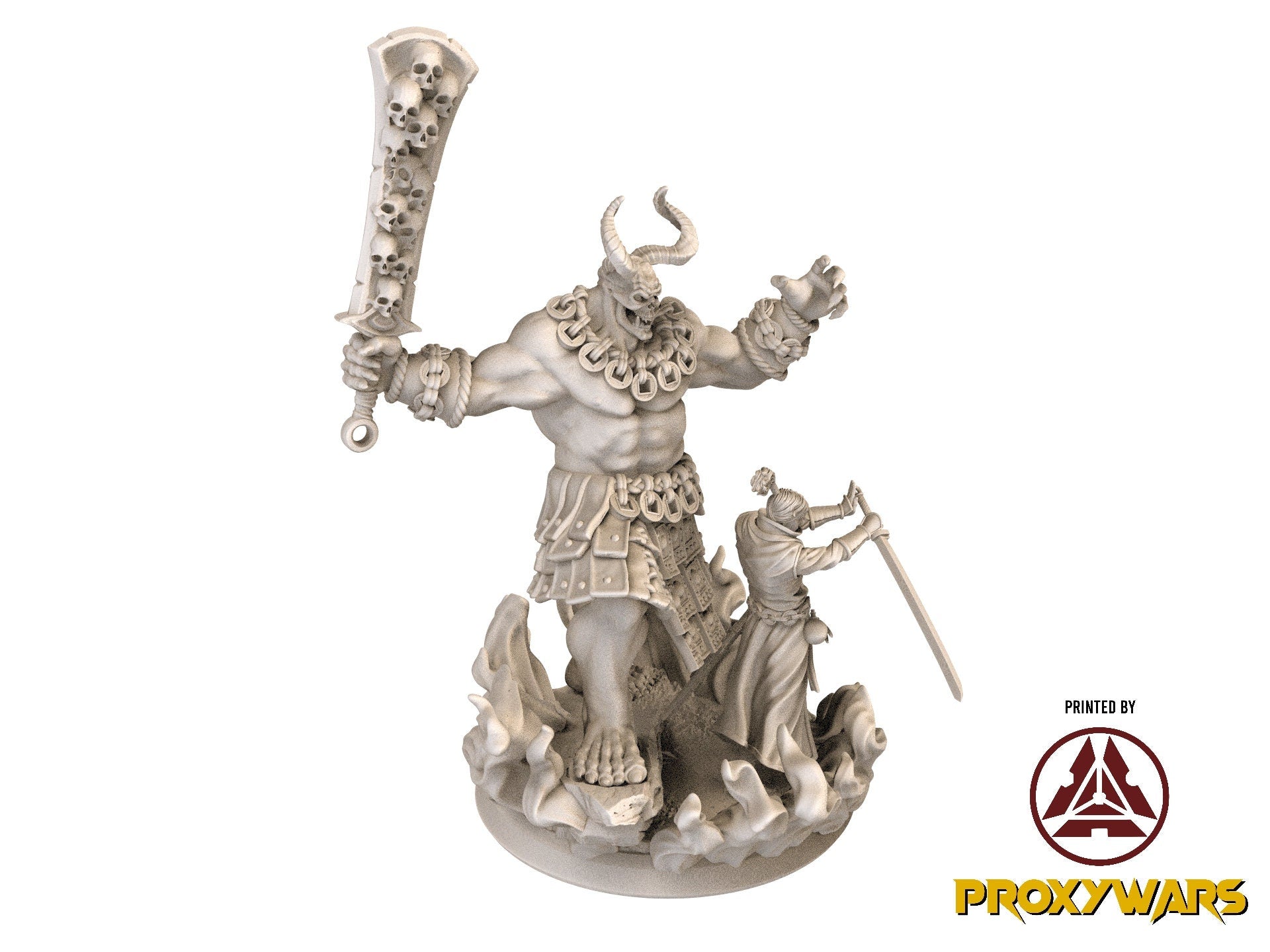 Fists Of Fury - Enemy - Kurojin, Oni Enslaver (Medium - 25 mm), Flesh of Gods, for Wargames, Dungeons & Dragons TTRPG