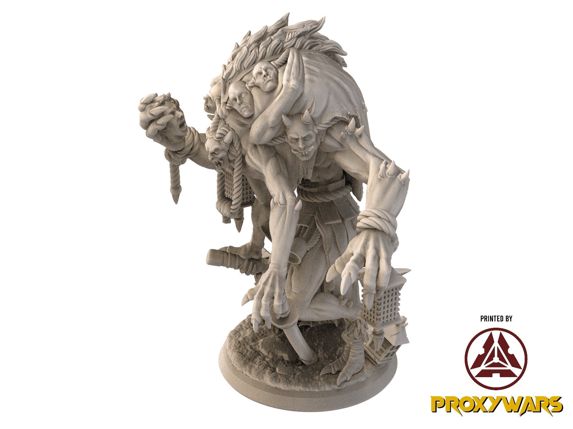 Fists Of Fury - Enemy - Masked Trickster Oni (Medium - 25 mm), Flesh of Gods, for Wargames, Dungeons & Dragons TTRPG