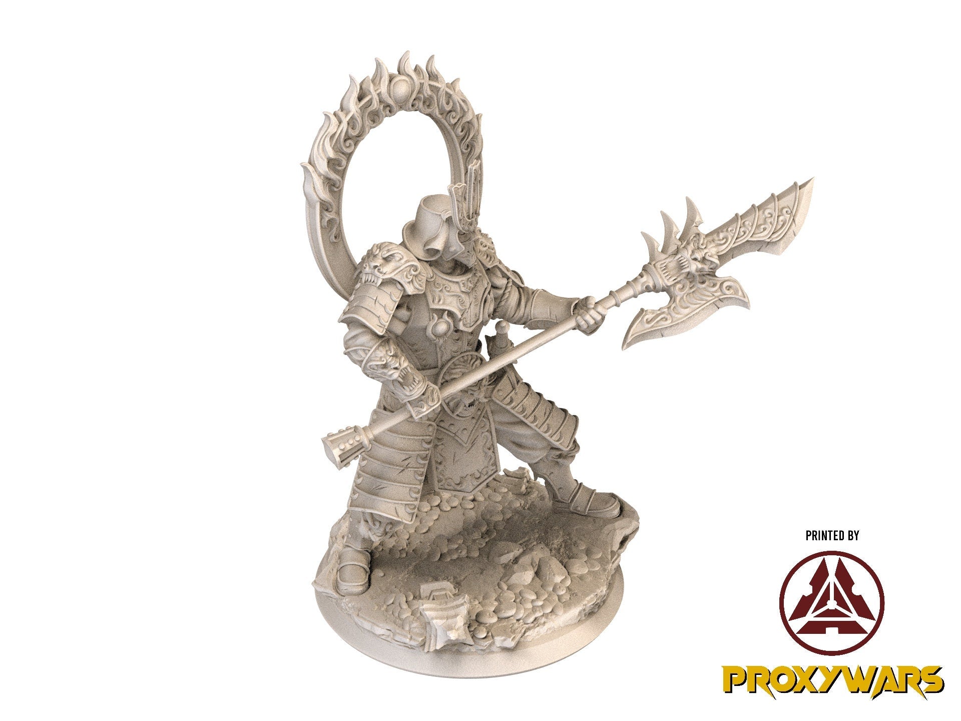 Fists Of Fury - Hero - Akira, Arcane Fist Monk (Medium - 25 mm), Flesh of Gods, for Wargames, Dungeons & Dragons TTRPG