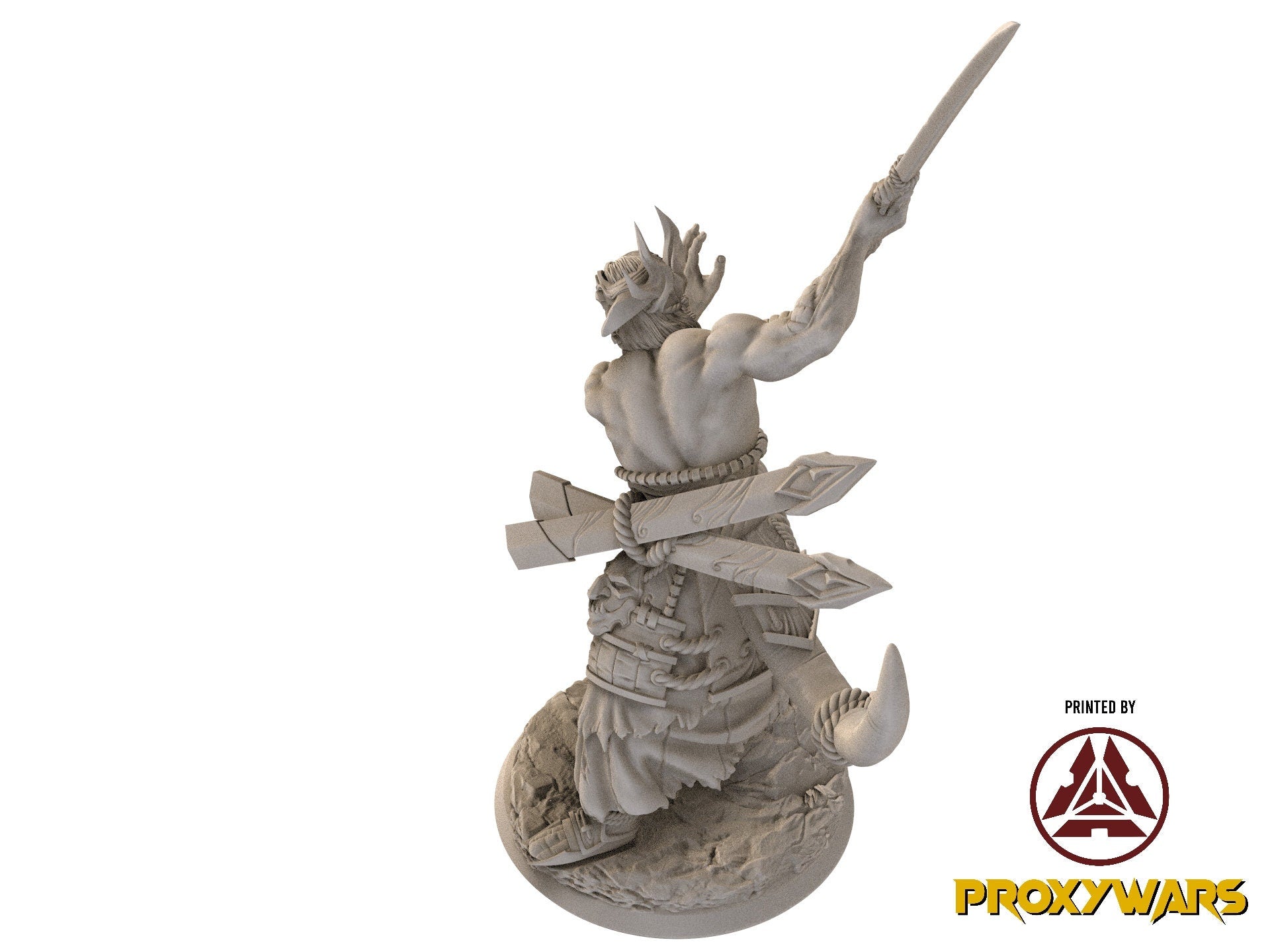 Fists Of Fury - Enemy - Swordsman from Nowhere (Medium - 25 mm), Flesh of Gods, for Wargames, Dungeons & Dragons TTRPG