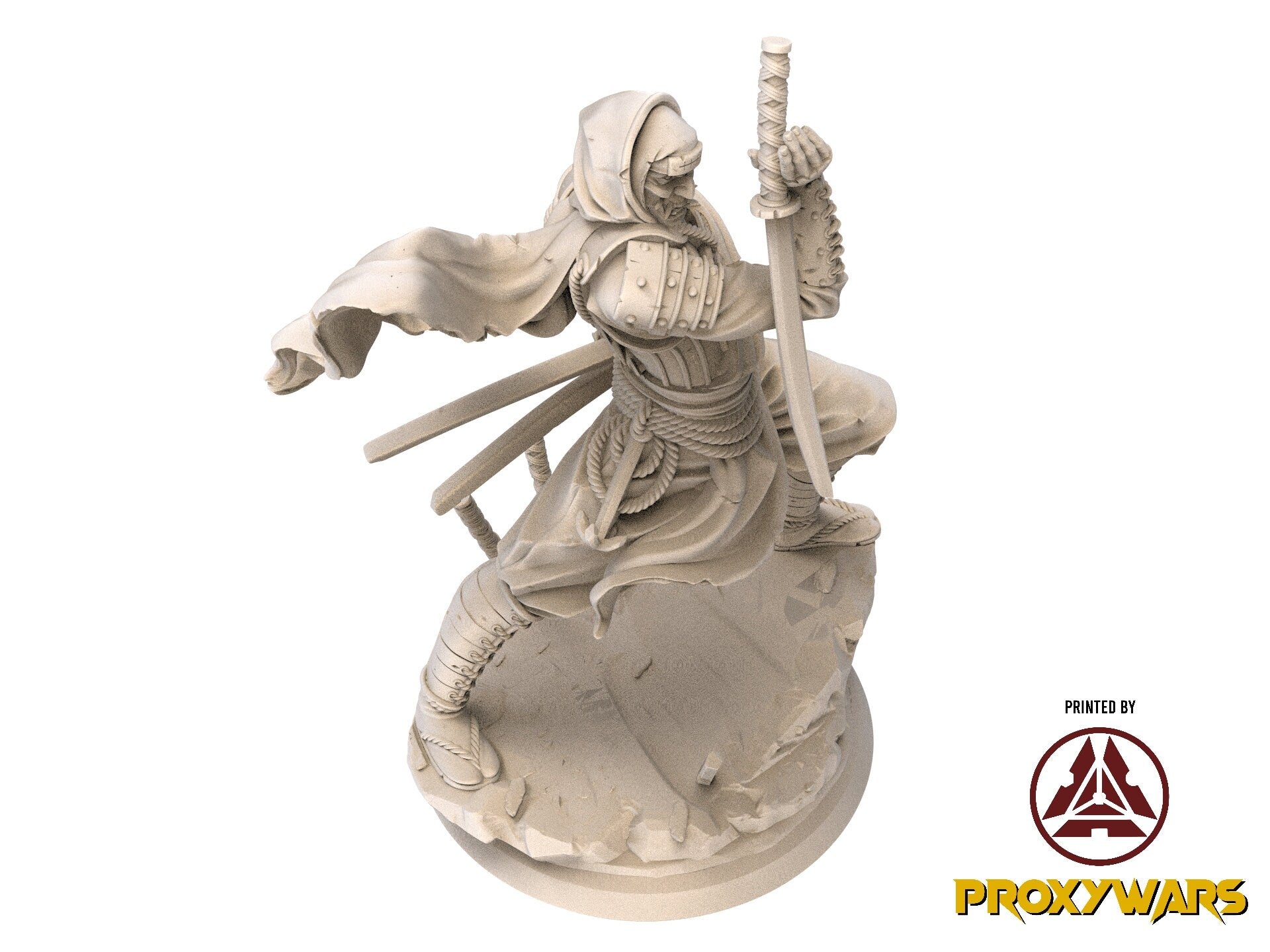 Fists Of Fury - Hero - Suke, Wandering Sword (Medium - 25 mm), Flesh of Gods, for Wargames, Dungeons & Dragons TTRPG