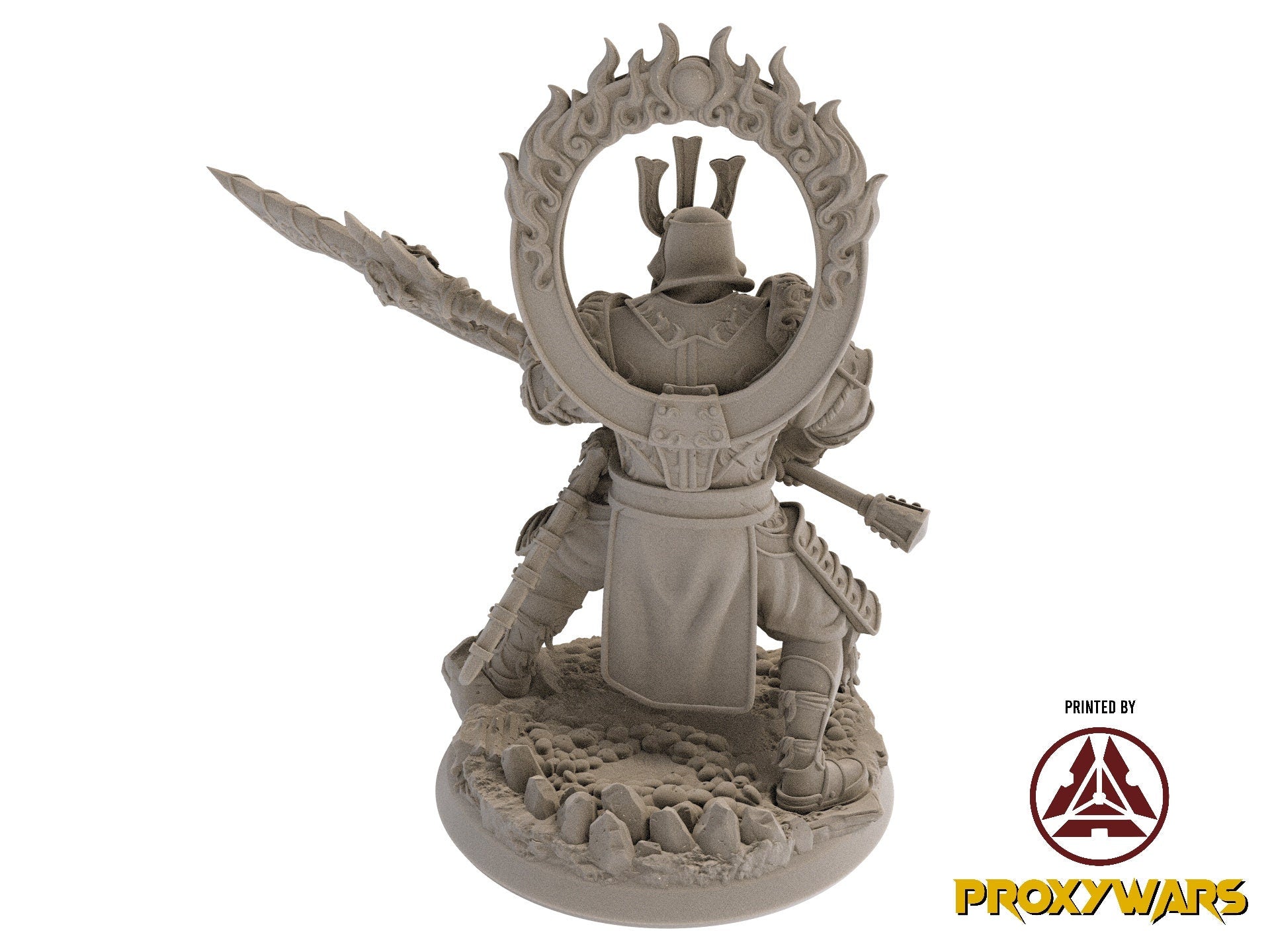 Fists Of Fury - Hero - War Guardian 25 mm, Flesh of Gods, for Wargames, Dungeons & Dragons TTRPG