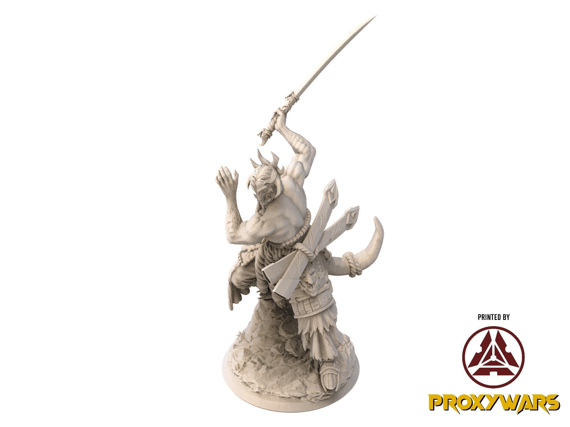 Fists Of Fury - Enemy - Swordsman from Nowhere 75mm, Flesh of Gods, for Wargames, Dungeons & Dragons TTRPG