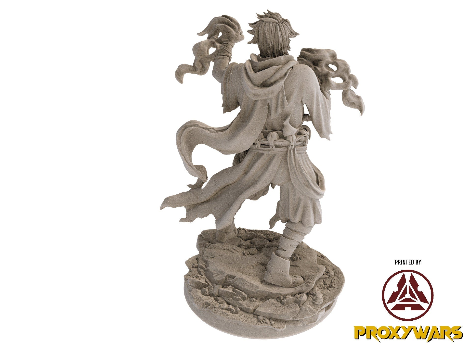 Fists Of Fury - Enemy - Akira, Arcane Fist Monk 75mm, Flesh of Gods, for Wargames, Dungeons & Dragons TTRPG