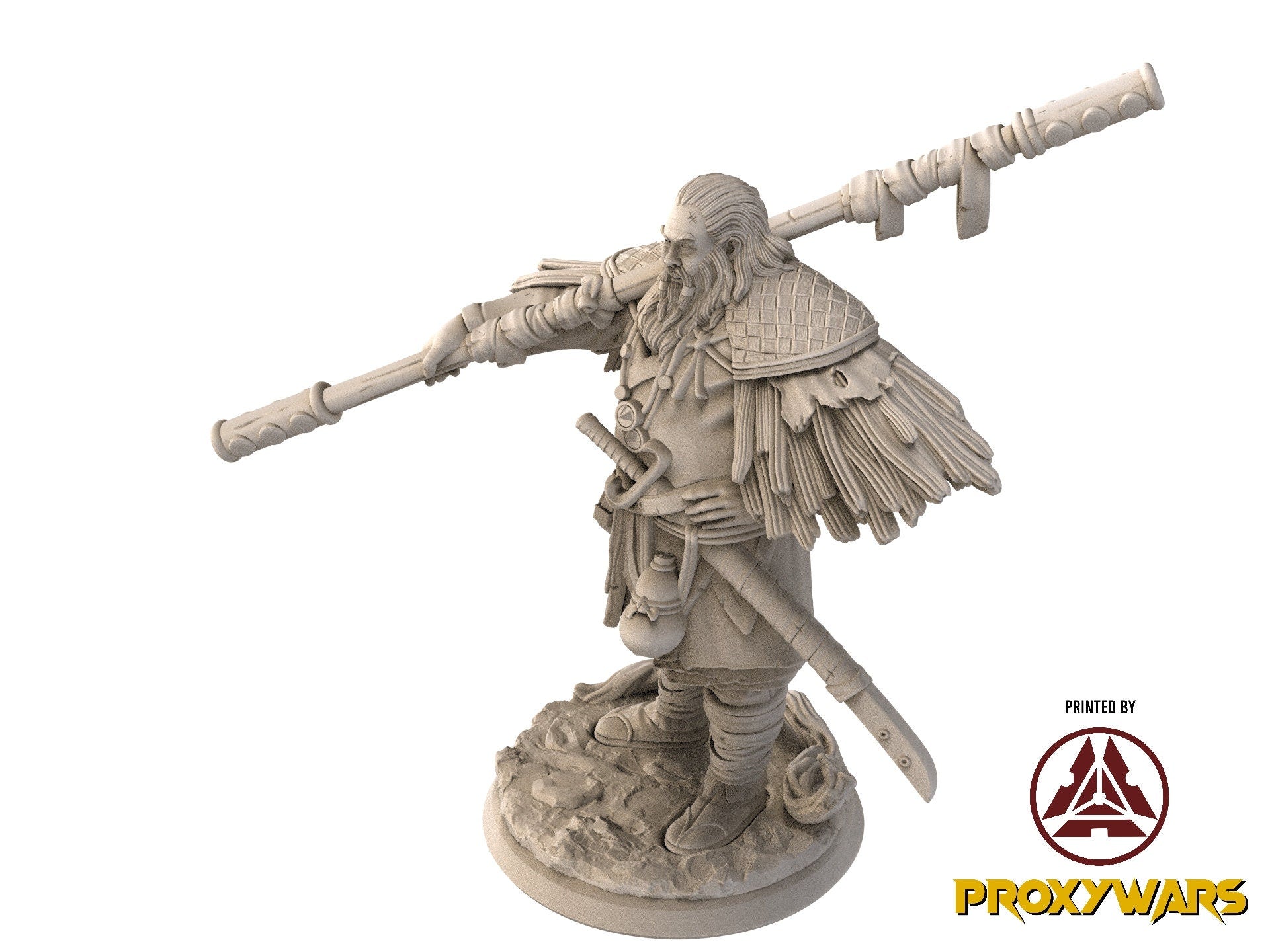 Fists Of Fury - Hero - Shou, the Old Master 75mm, Flesh of Gods, for Wargames, Dungeons & Dragons TTRPG