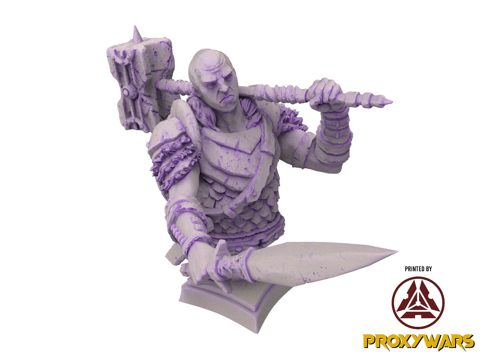 The scourges of war - Bust - Goliath Commander, glory and honor, Ennemy, Flesh of Gods, for Wargames, Dungeons & Dragons TTRPG