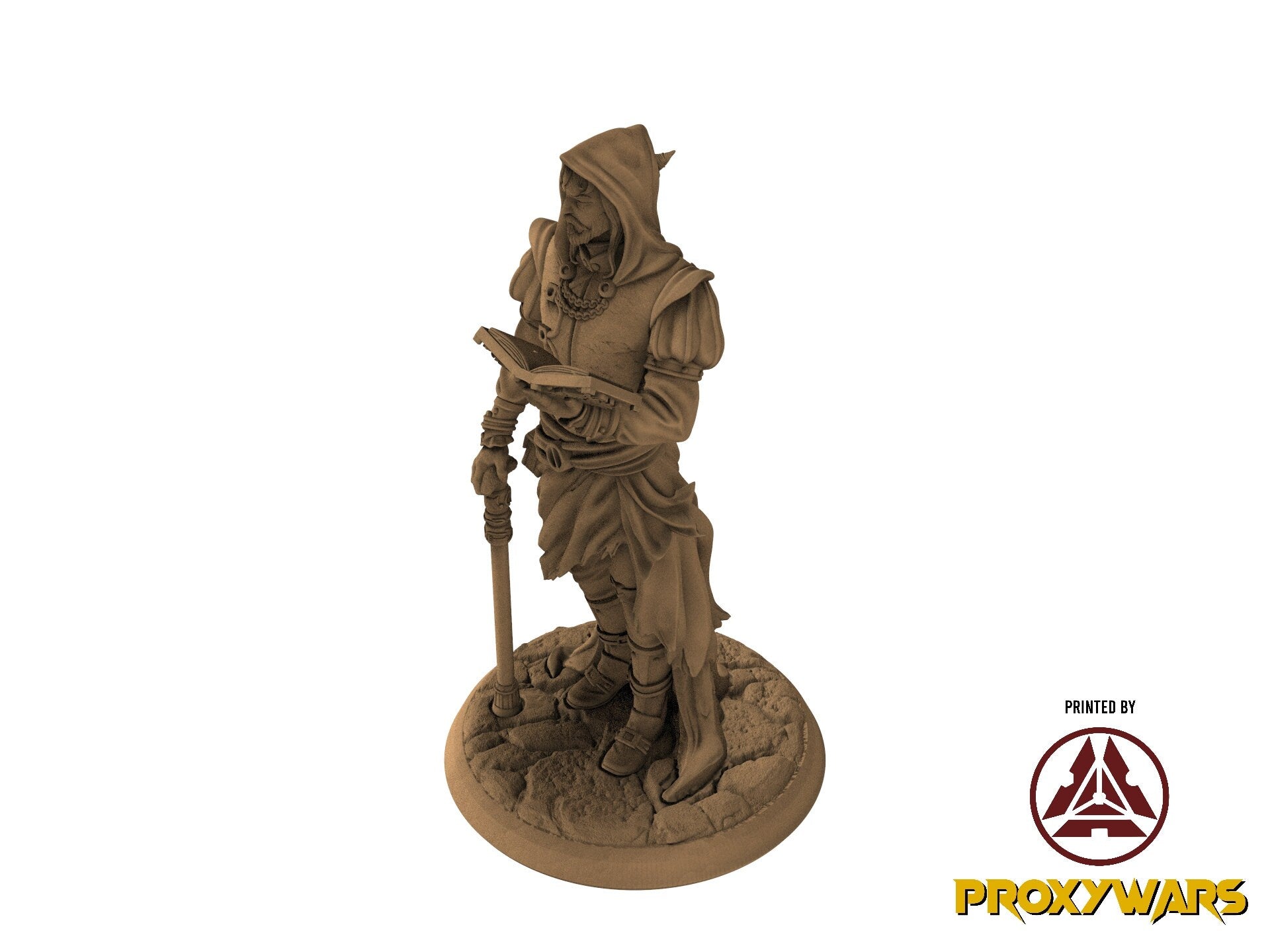 Grimoires of madness - Villain - Grammor Orc Sorcerer 25 mm, forbidden magics, Ennemy, Flesh of Gods, for Wargames, Dungeons & Dragons TTRPG