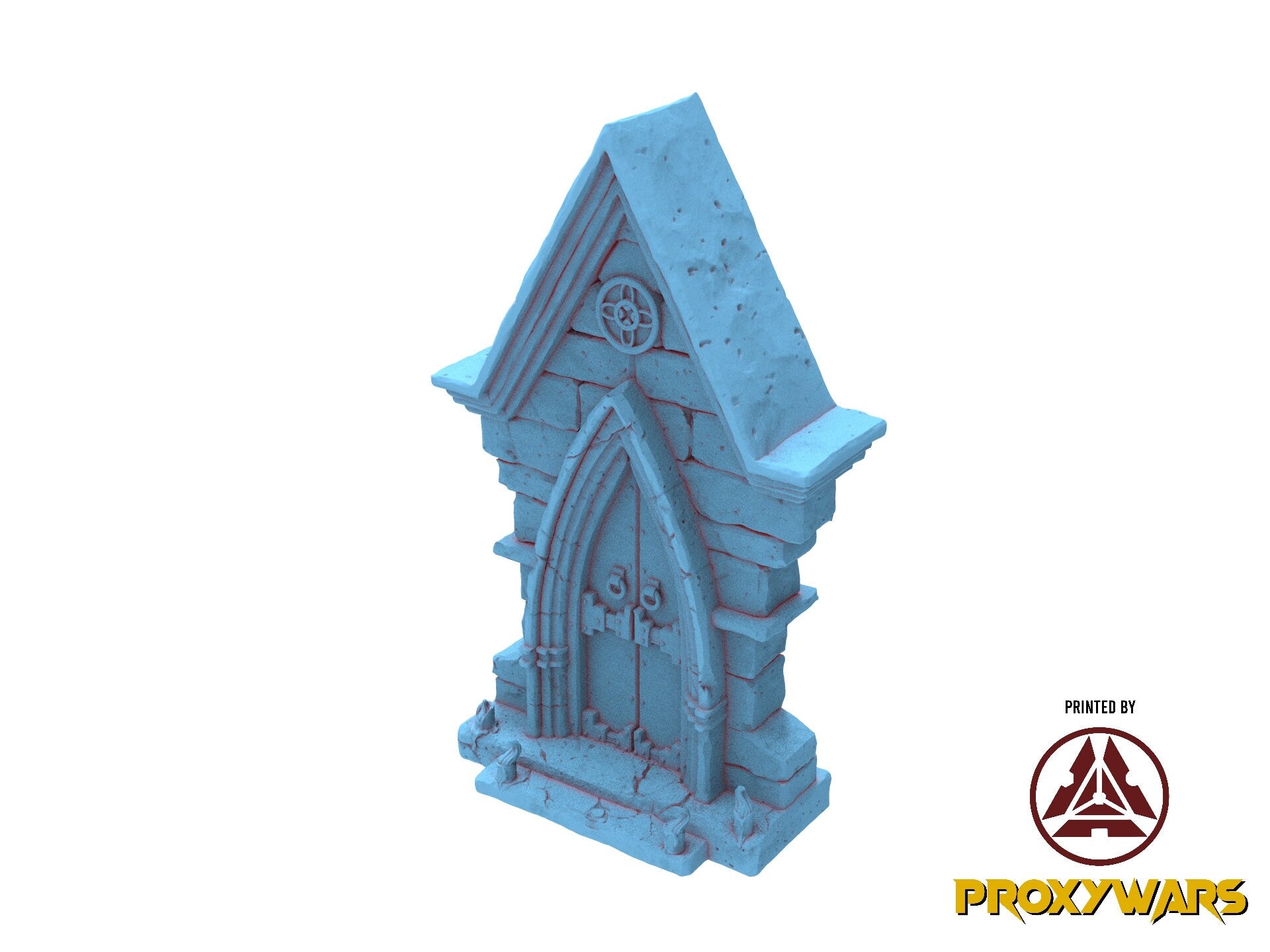 Echoes Of Corruption - Scenery - Mausoleum Entrance, light and darkness, Ennemy, Flesh of Gods, for Wargames, Dungeons & Dragons TTRPG