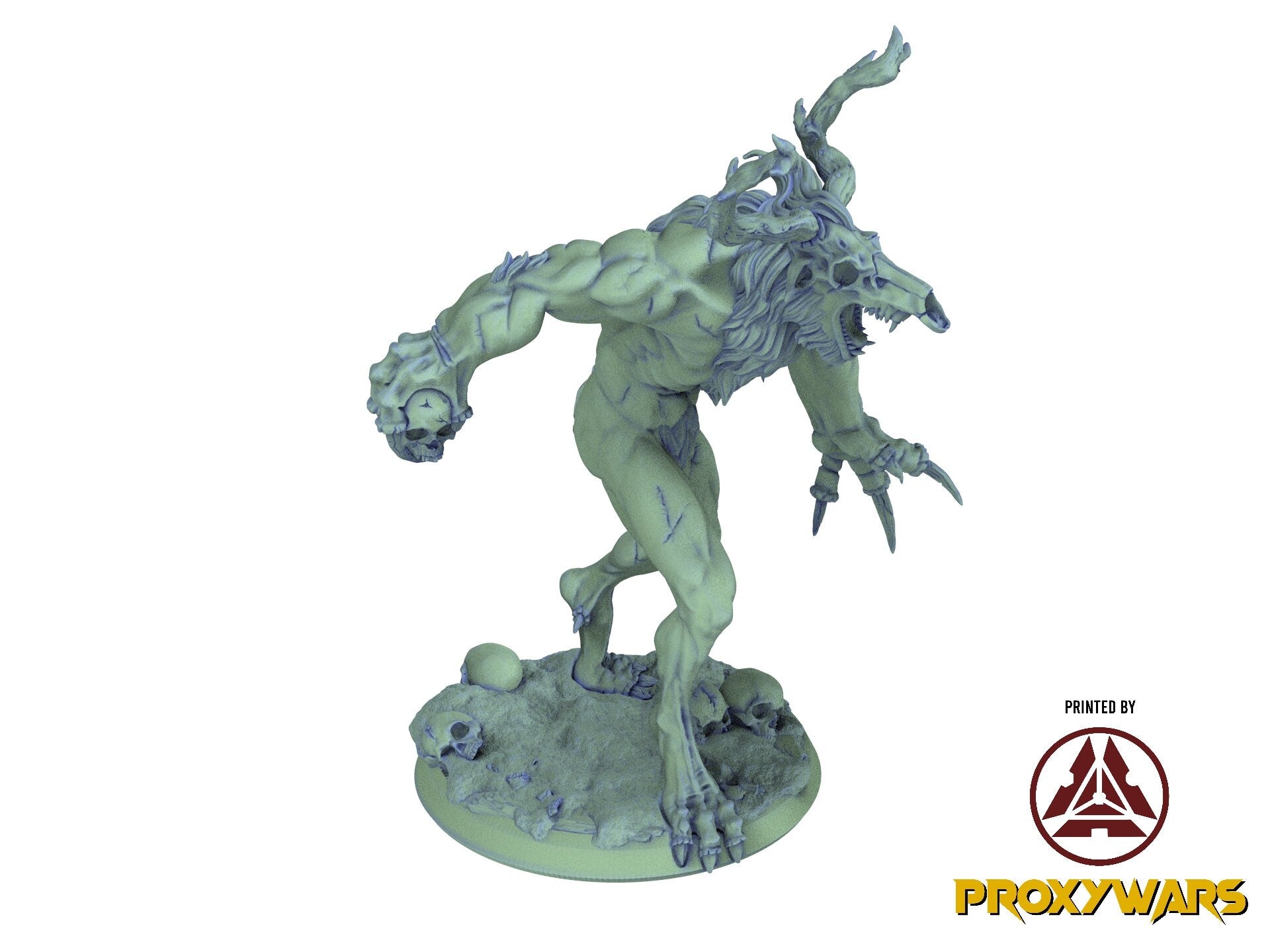 The tribal Gathering - Enemy - Wendigo (50 mm), fierce and proud warriors,Ennemy, Flesh of Gods, for Wargames, Dungeons & Dragons TTRPG