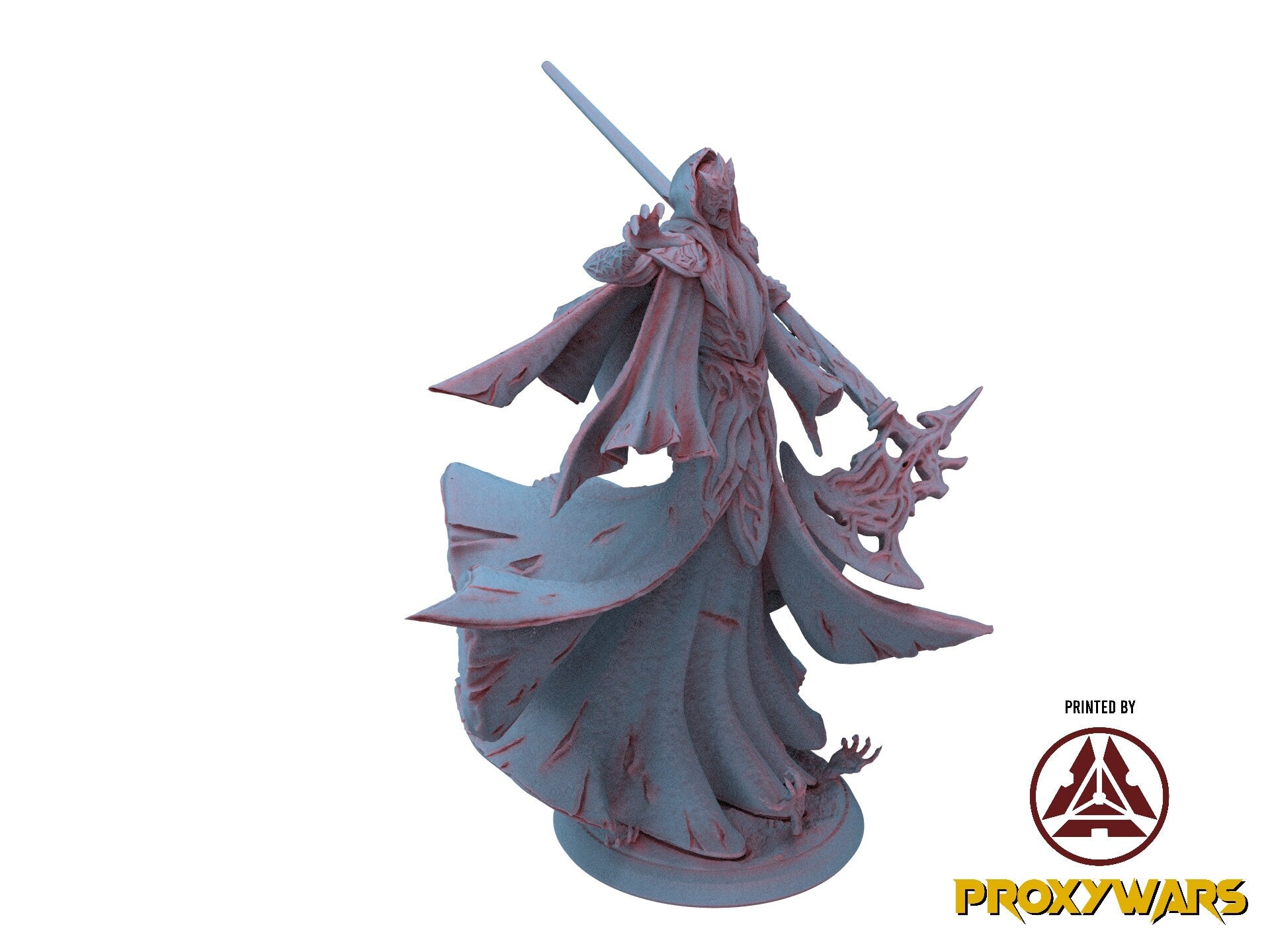 The Court Blood - Necromancer (25 mm), creatures of darkness, Ennemy, Flesh of Gods, for Wargames, Dungeons & Dragons TTRPG