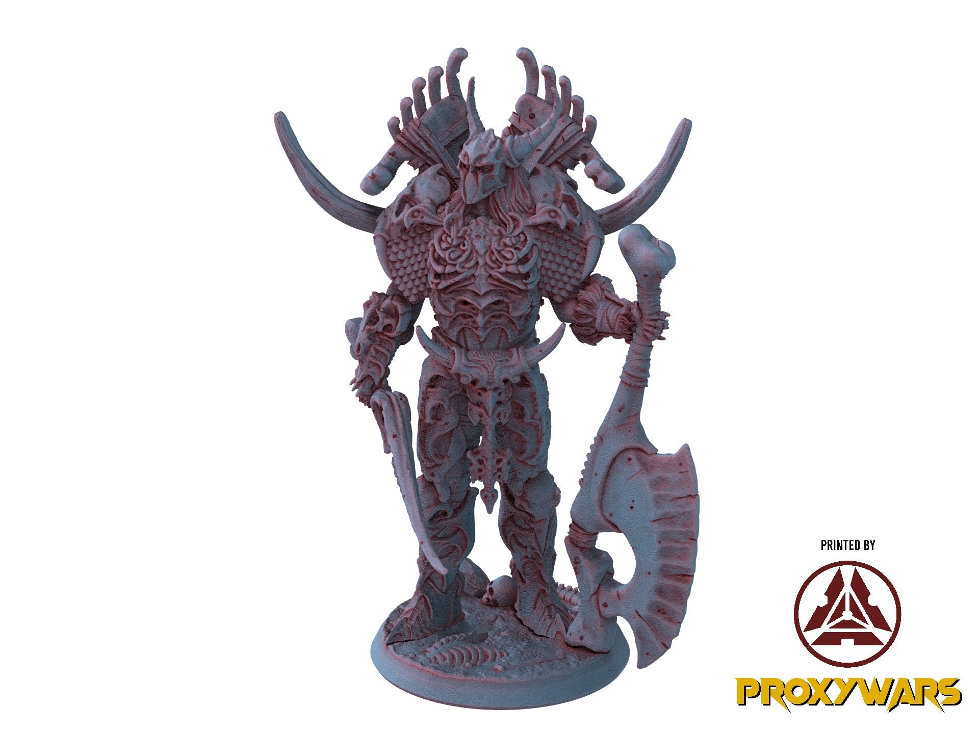 The Court Blood - Hero - Knight Of Bones 75mm, creatures of darkness, Ennemy, Flesh of Gods, for Wargames, Dungeons & Dragons TTRPG