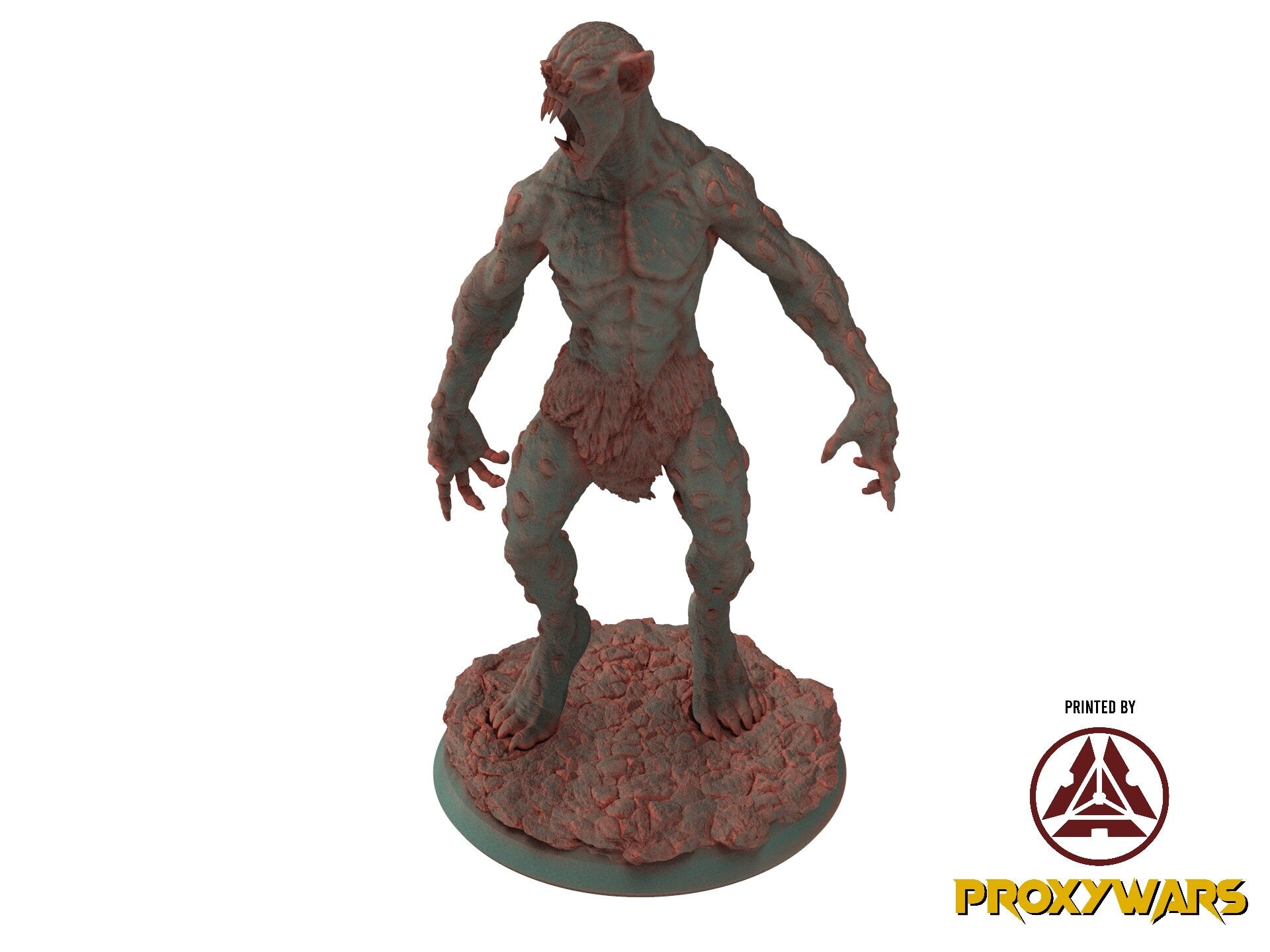 The Court Blood - Enemy - Mutant Miner (25 mm), chaos and carnage, Ennemy, Flesh of Gods, for Wargames, Dungeons & Dragons TTRPG