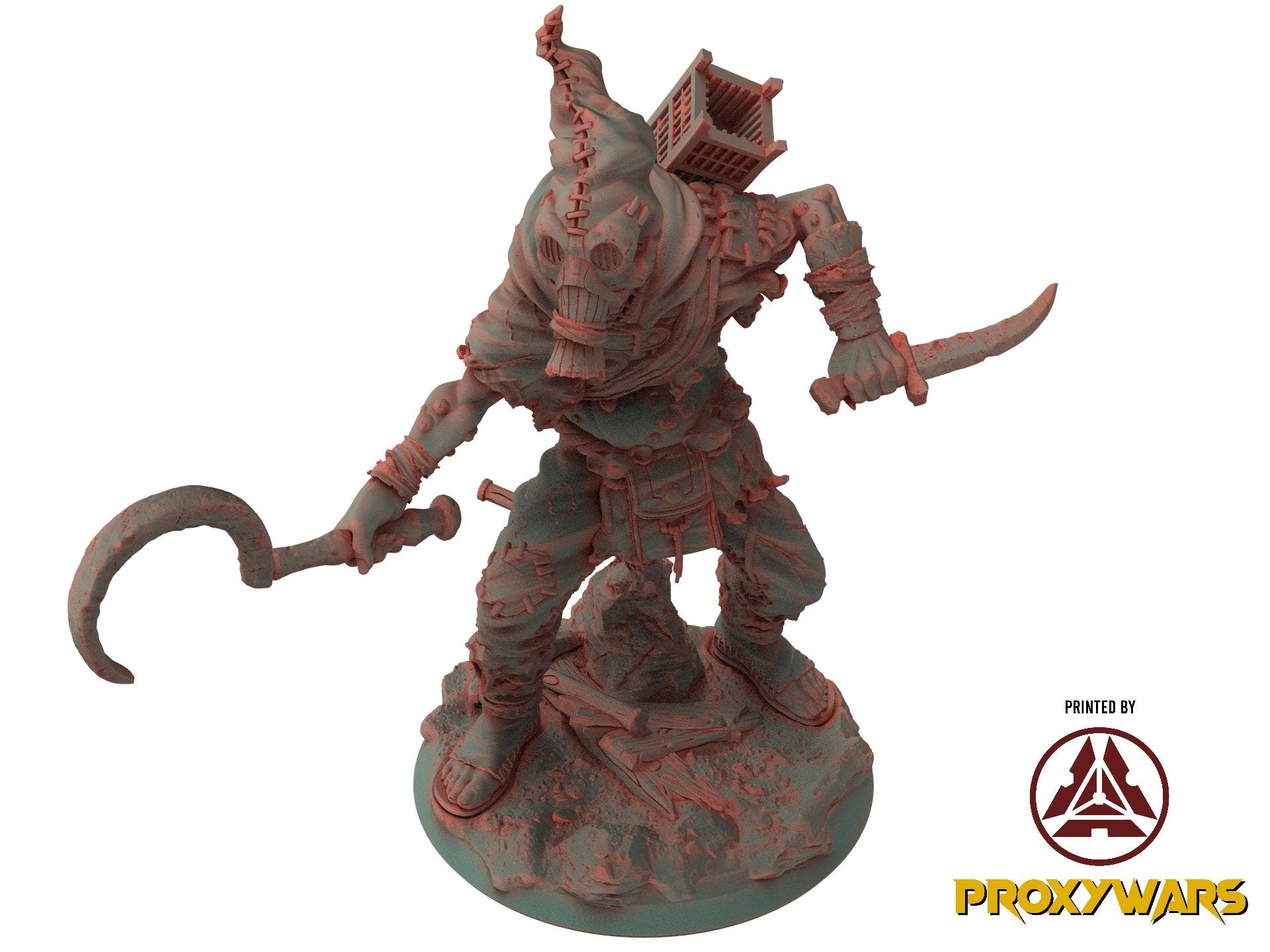 The Court Blood - Enemy - Troll Miner (75 mm), chaos and carnage, Ennemy, Flesh of Gods, for Wargames, Dungeons & Dragons TTRPG