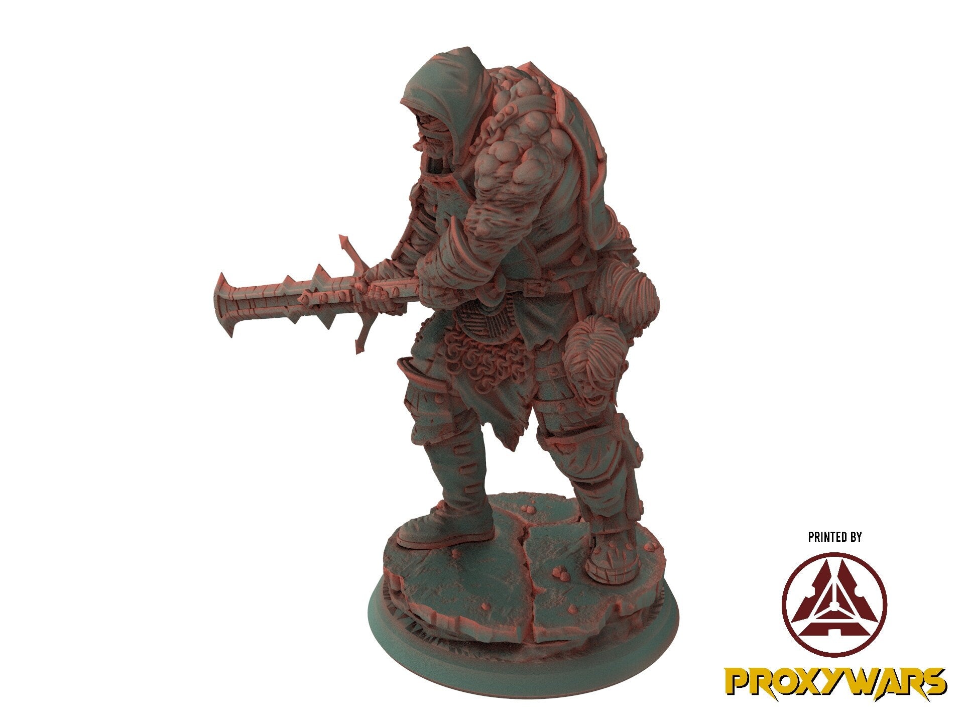 The Court Blood - Enemy - Wasteland Executioner (25 mm), chaos and carnage, Ennemy, Flesh of Gods, for Wargames, Dungeons & Dragons TTRPG