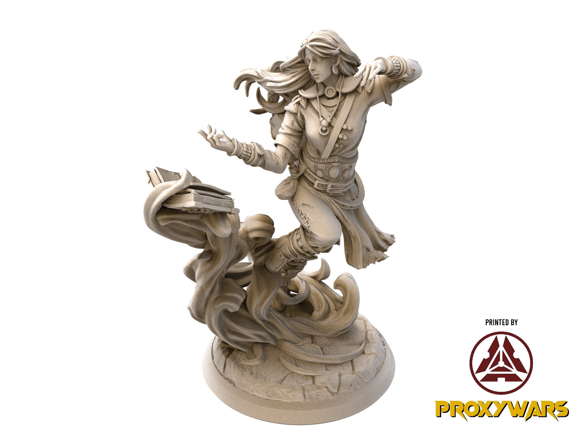 The Time Abyss - Hero - Feluria, Elf Oracle (75 mm), Light and darkness, Flesh of Gods, for Wargames, Dungeons & Dragons TTRPG