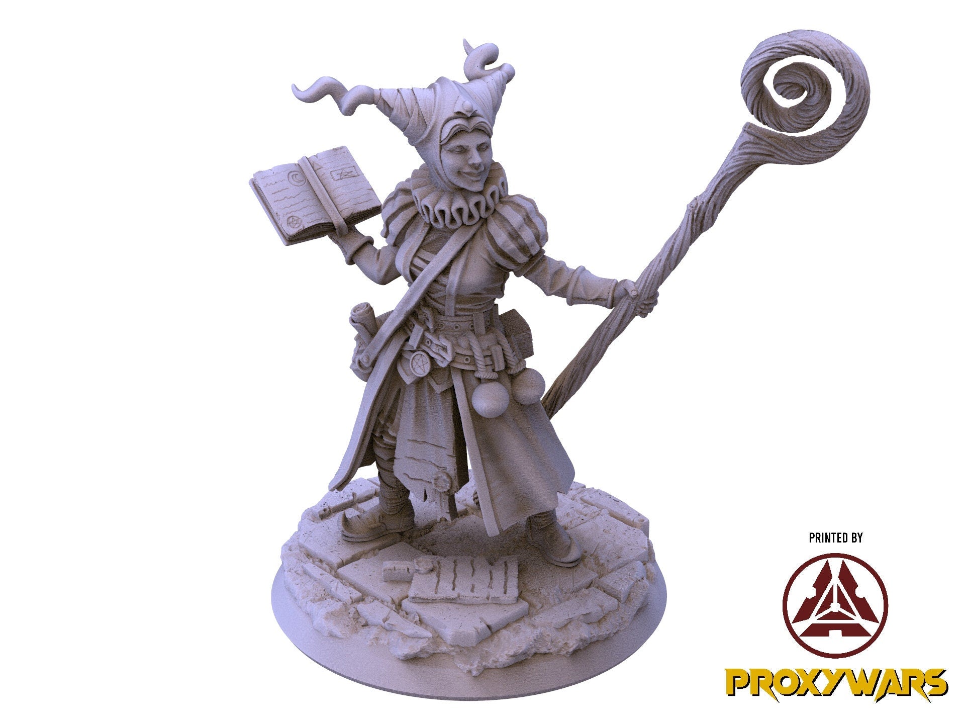 The Crimson Calamity - Hero - Shalana, Gnome Wizard, Flesh of Gods, for Wargames, Dungeons & Dragons TTRPG