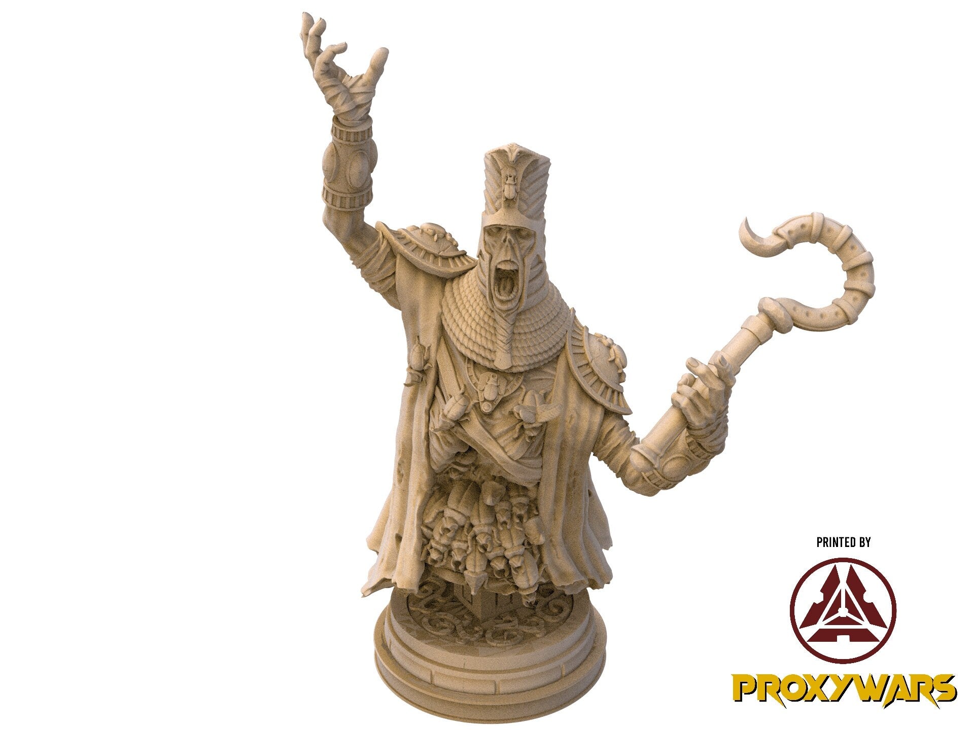 The Silent Sands - Enemy - Buried Golem 02 (50 mm), Awakened Shadow Flesh of Gods, for Wargames, Dungeons & Dragons TTRPG