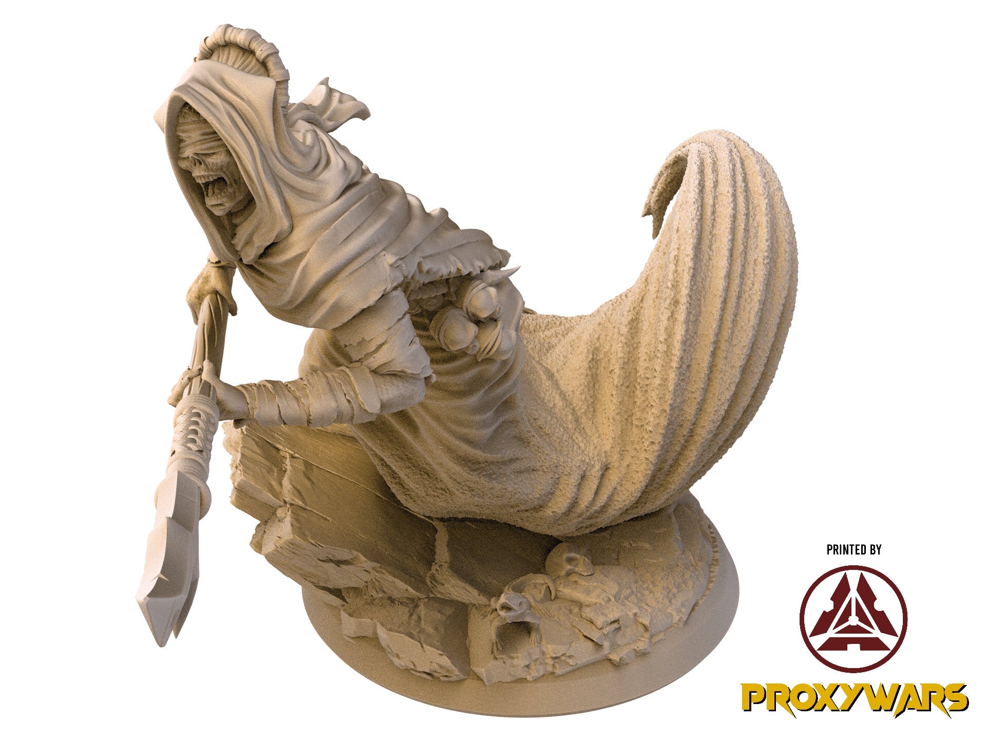 The Silent Sands - Enemy - Desert Wraith 01 (25 mm), Awakened Shadow Flesh of Gods, for Wargames, Dungeons & Dragons TTRPG