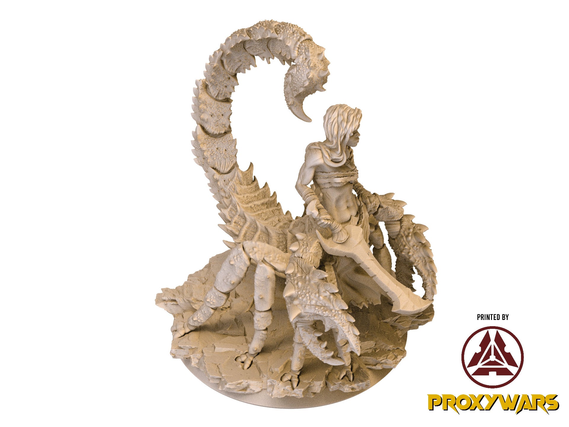 The Silent Sands - Enemy - Desert Troll (50 mm), Awakened Shadow Flesh of Gods, for Wargames, Dungeons & Dragons TTRPG