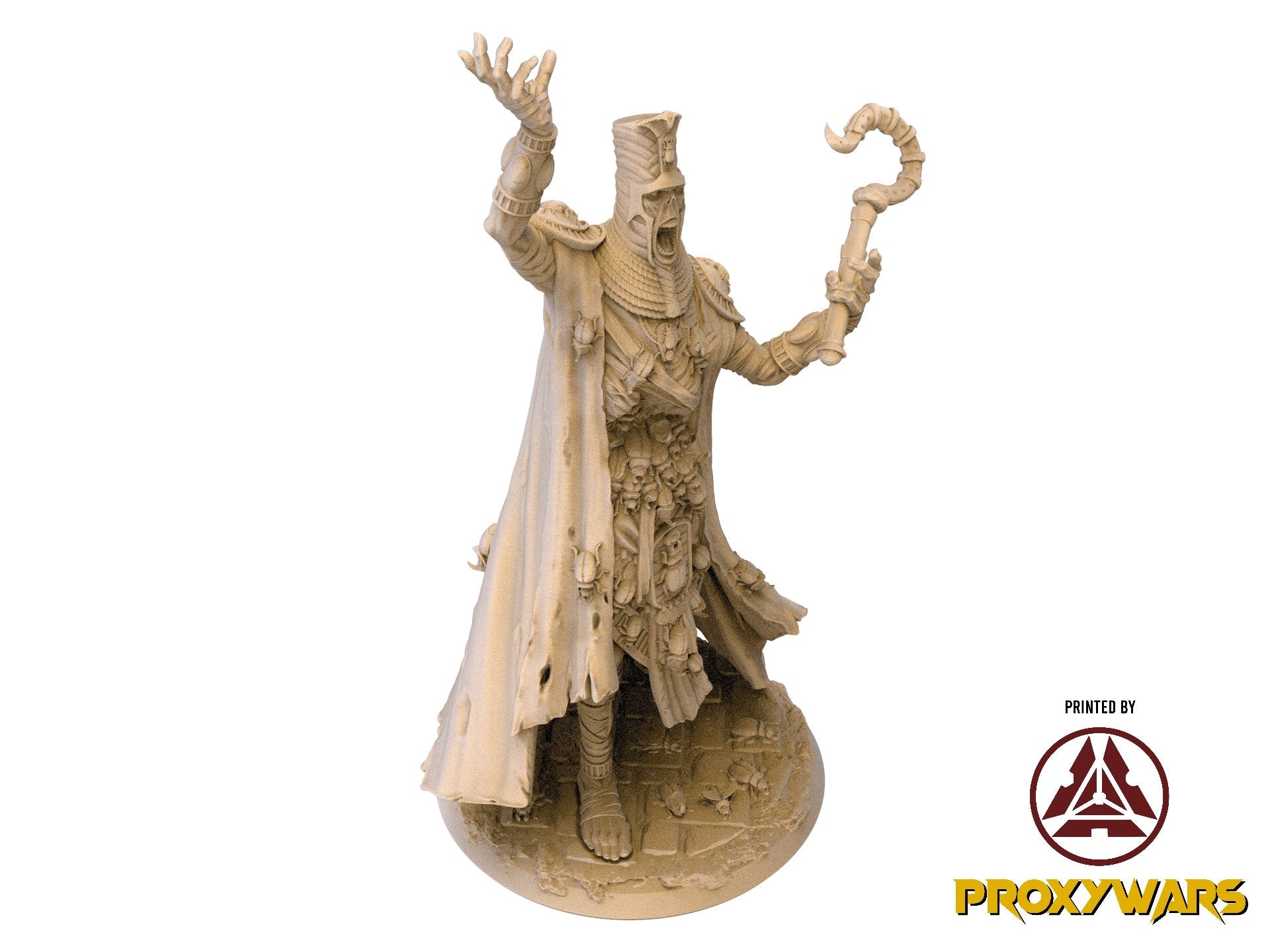 The Silent Sands - Enemy - The Buried King (25 mm), Awakened Shadow Flesh of Gods, for Wargames, Dungeons & Dragons TTRPG