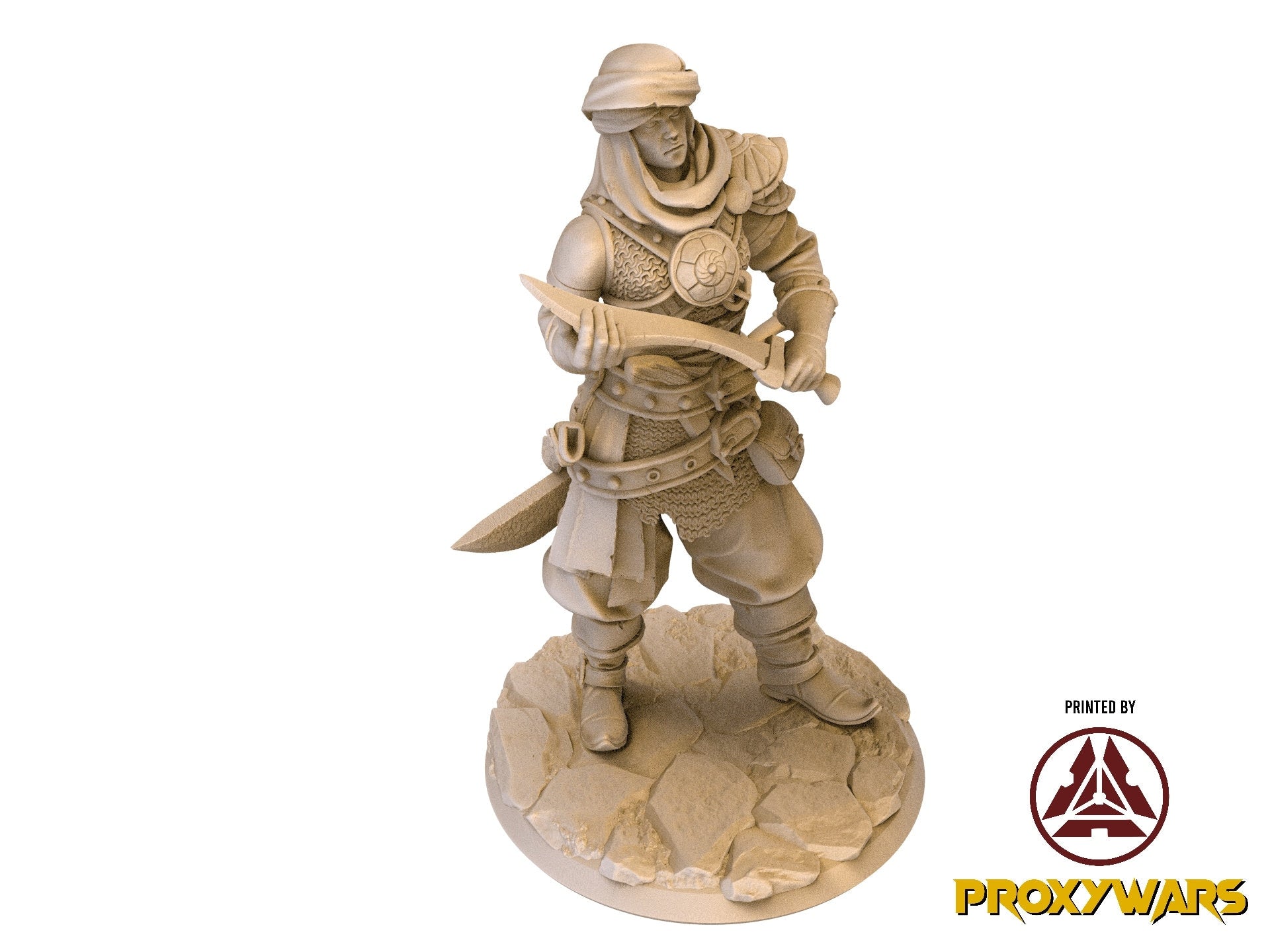 The Silent Sands - Hero - Savin, Desert Acolyte (25 mm), Awakened Shadow Flesh of Gods, for Wargames, Dungeons & Dragons TTRPG