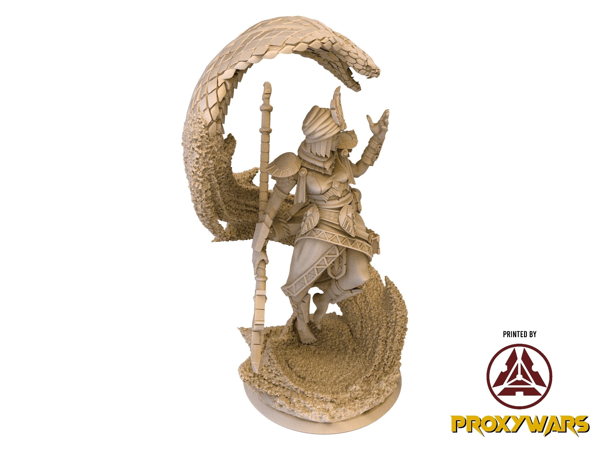 The Silent Sands - Hero - Seldanna, Sand Sorcerer (25 mm), Awakened Shadow Flesh of Gods, for Wargames, Dungeons & Dragons TTRPG