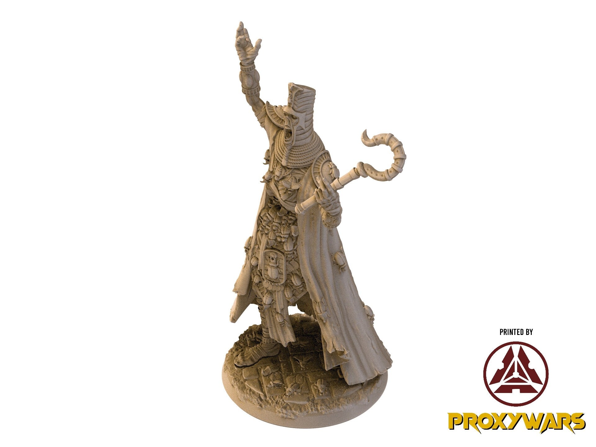 The Silent Sands - Enemy - The Buried King (25 mm), Awakened Shadow Flesh of Gods, for Wargames, Dungeons & Dragons TTRPG