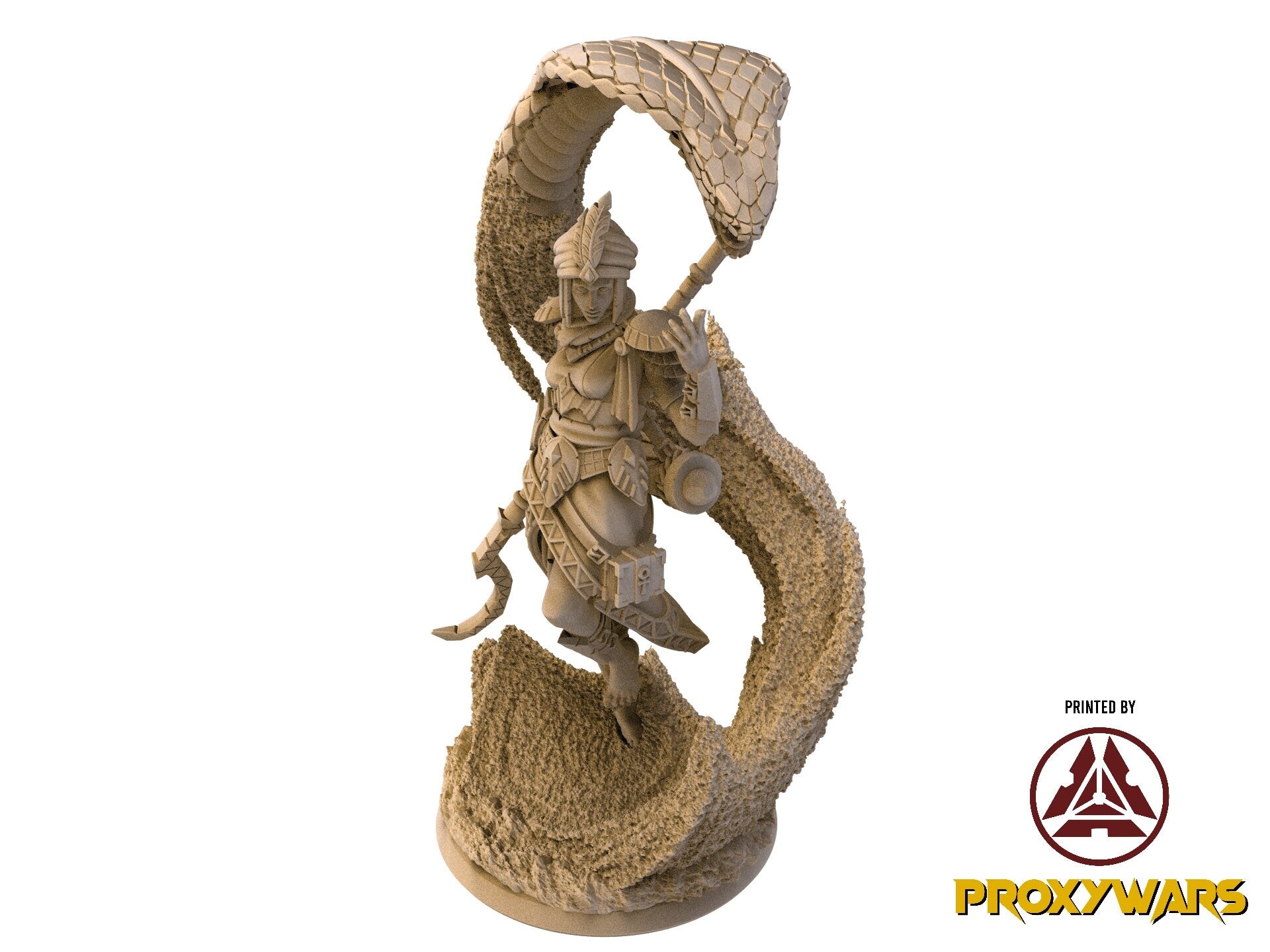 The Silent Sands - Hero - Seldanna, Sand Sorcerer (25 mm), Awakened Shadow Flesh of Gods, for Wargames, Dungeons & Dragons TTRPG