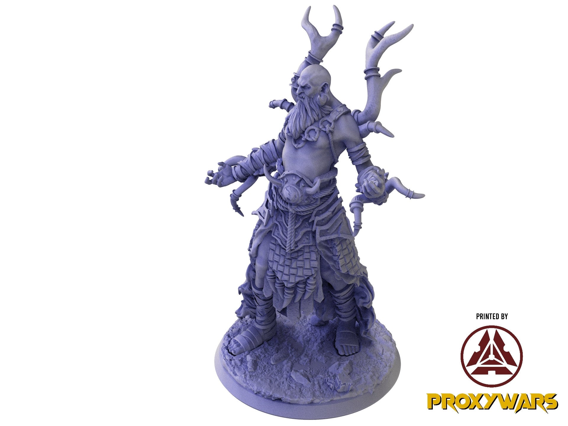 A Stormforged Heaven - Boss - Zetnir, The Curse Of The Storm (75 mm), quest for glory, Flesh of Gods, for Wargames, Dungeons & Dragons TTRPG