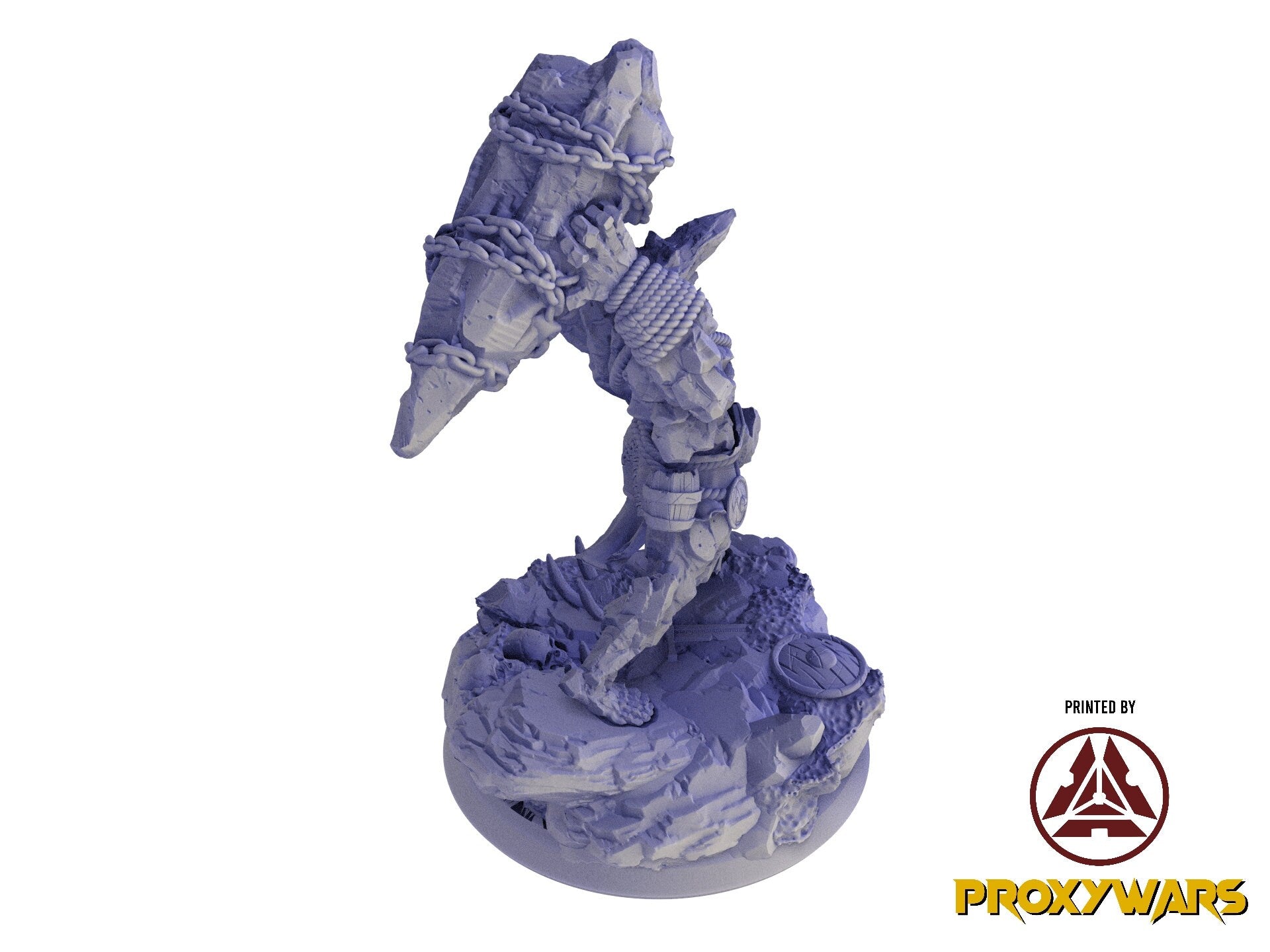 A Stormforged Heaven - Enemy - Gravelmaw, (Stone Giant) (75 mm), quest for glory, Flesh of Gods, for Wargames, Dungeons & Dragons TTRPG