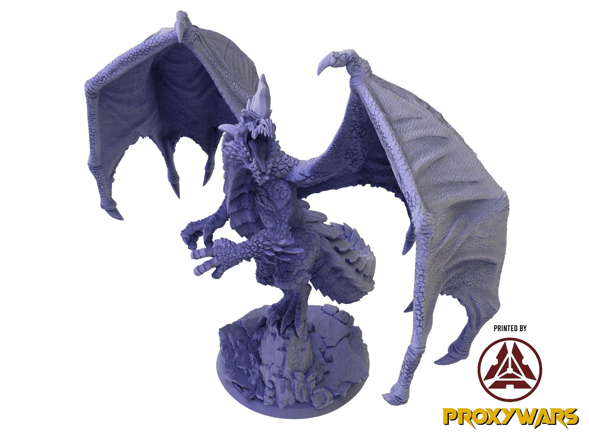 A Stormforged Heaven - Enemy - Thaldrig, Blue Dragon (75 mm), quest for glory, Flesh of Gods, for Wargames, Dungeons & Dragons TTRPG