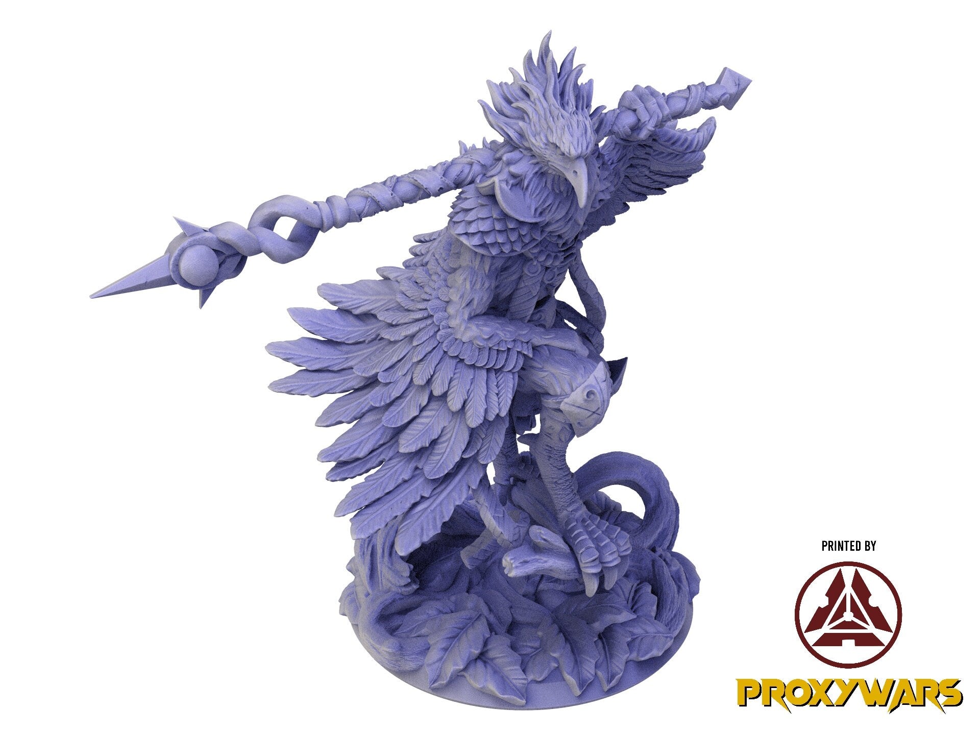 A Stormforged Heaven - Hero - Zeewk, Birdfolk Knight (25 mm), quest for glory, Flesh of Gods, for Wargames, Dungeons & Dragons TTRPG