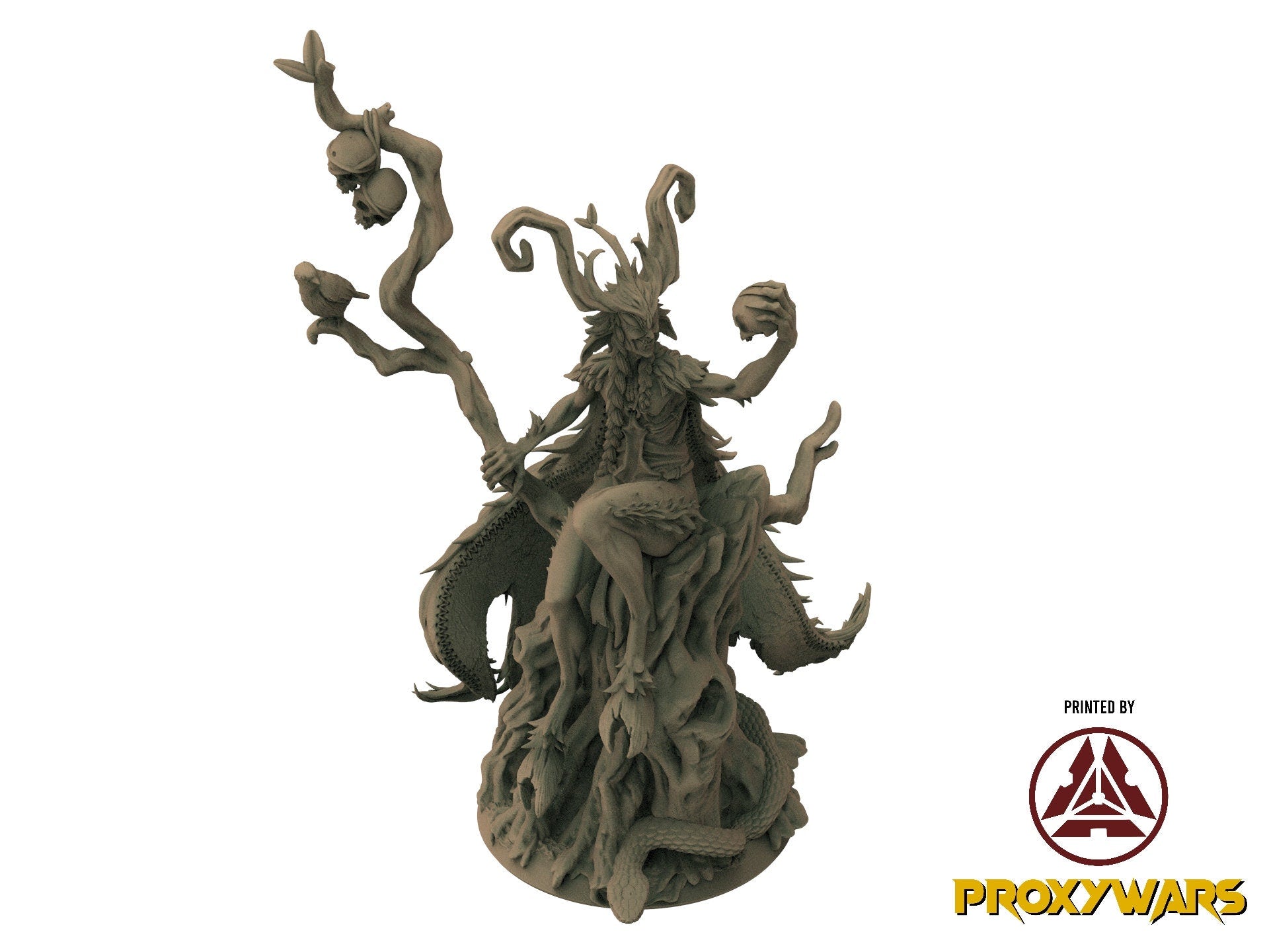A Stormforged Heaven - Enemy - Elderwood Dragon (75 mm), quest for glory, Flesh of Gods, for Wargames, Dungeons & Dragons TTRPG