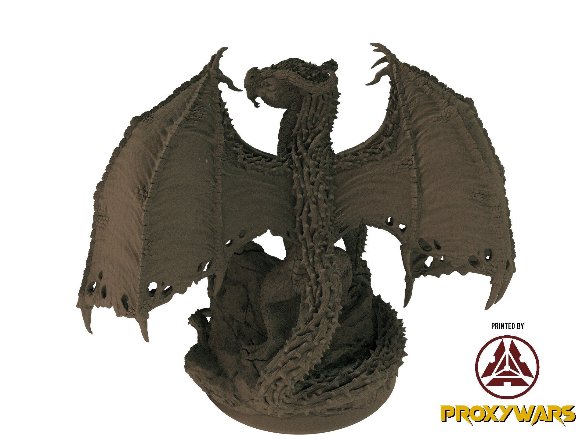 A Stormforged Heaven - Enemy - Elderwood Dragon (75 mm), quest for glory, Flesh of Gods, for Wargames, Dungeons & Dragons TTRPG