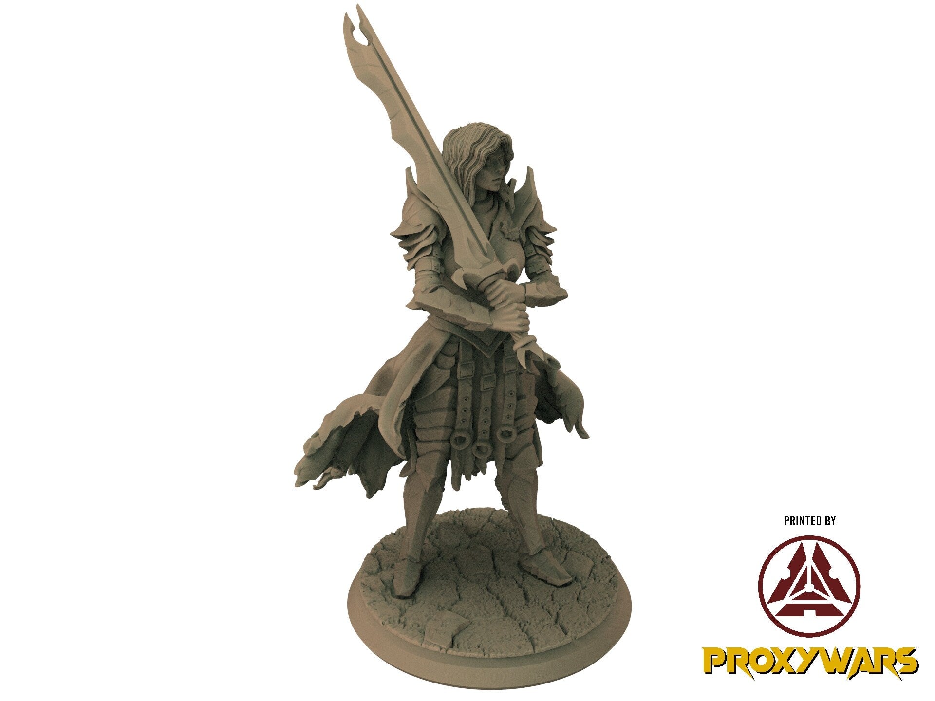 A Stormforged Heaven - Hero - Naexia, The Fey Knight (25 mm), quest for glory, Flesh of Gods, for Wargames, Dungeons & Dragons TTRPG