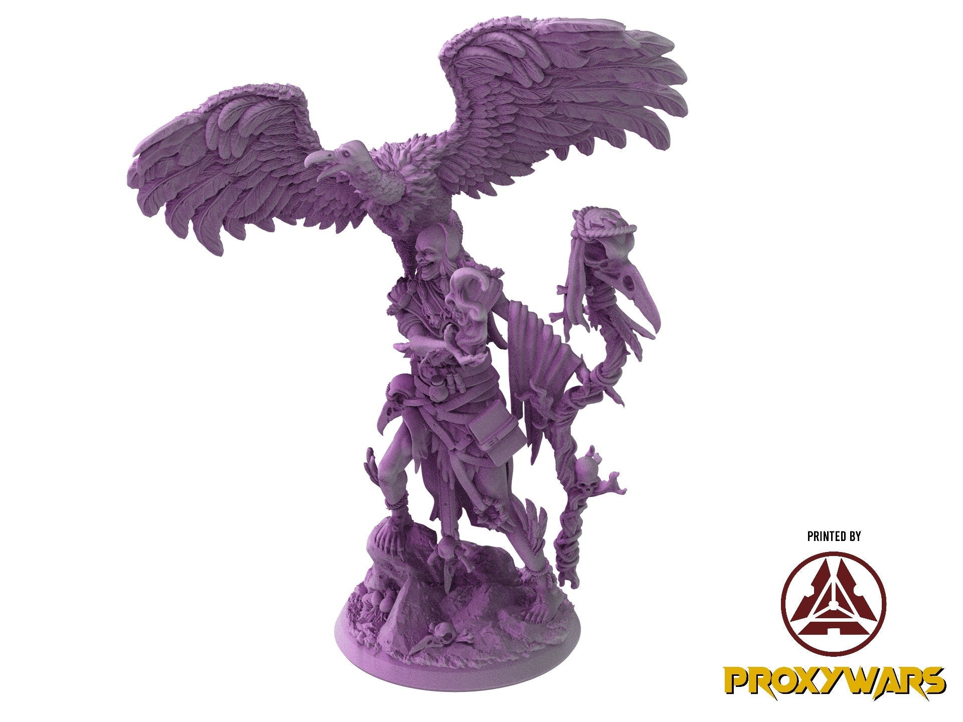 The Untamed Frontier - Enemy - Vulture Coven Witch (Medium - 25 mm), Flesh of Gods, for Wargames, Dungeons & Dragons TTRPG