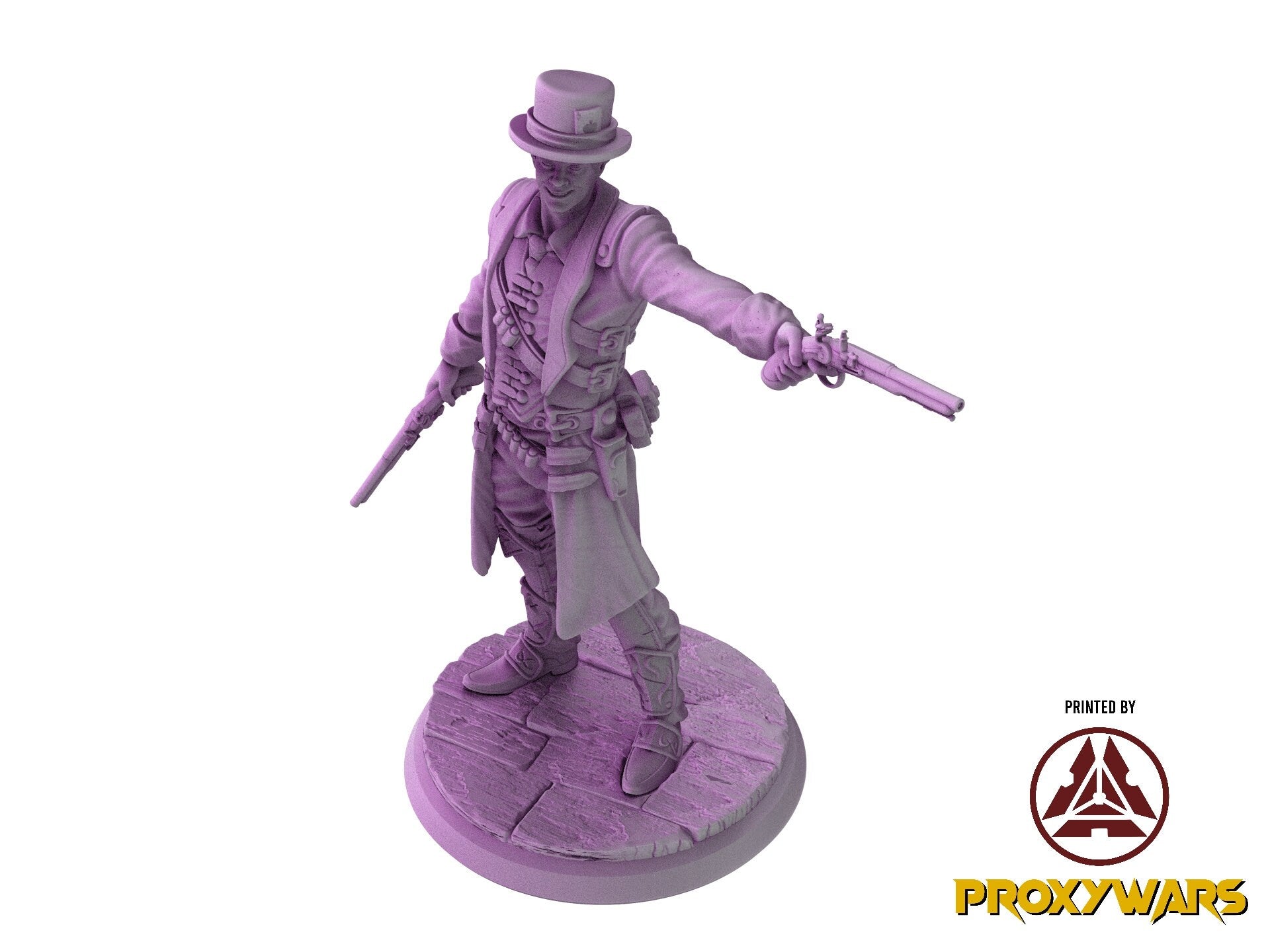 The Untamed Frontier - Hero - Asher, The Midnight Duelist (Medium - 25 mm), Flesh of Gods, for Wargames, Dungeons & Dragons TTRPG