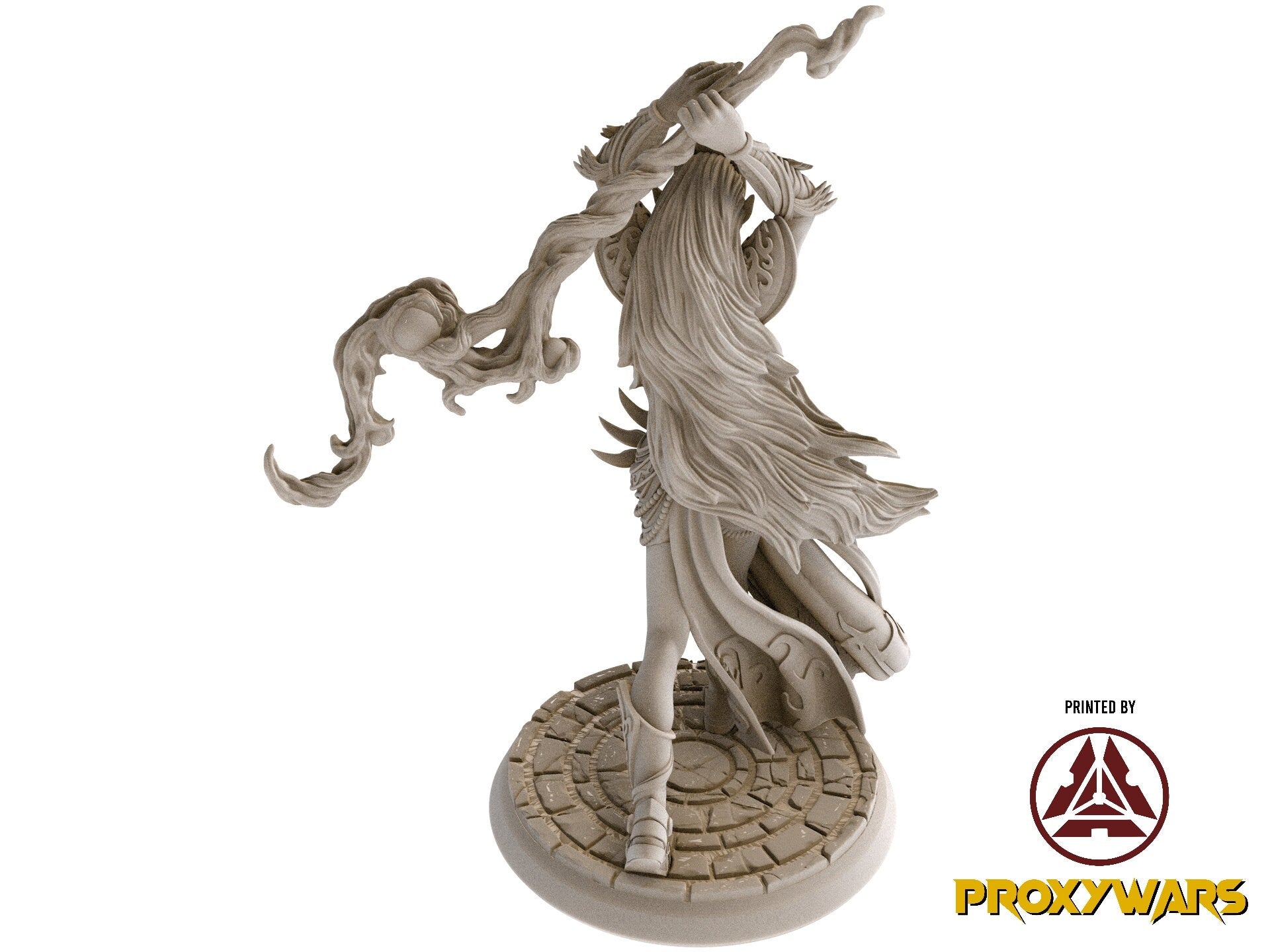 The Time Abyss - Hero - Feluria, Elf Oracle (75 mm), Light and darkness, Flesh of Gods, for Wargames, Dungeons & Dragons TTRPG