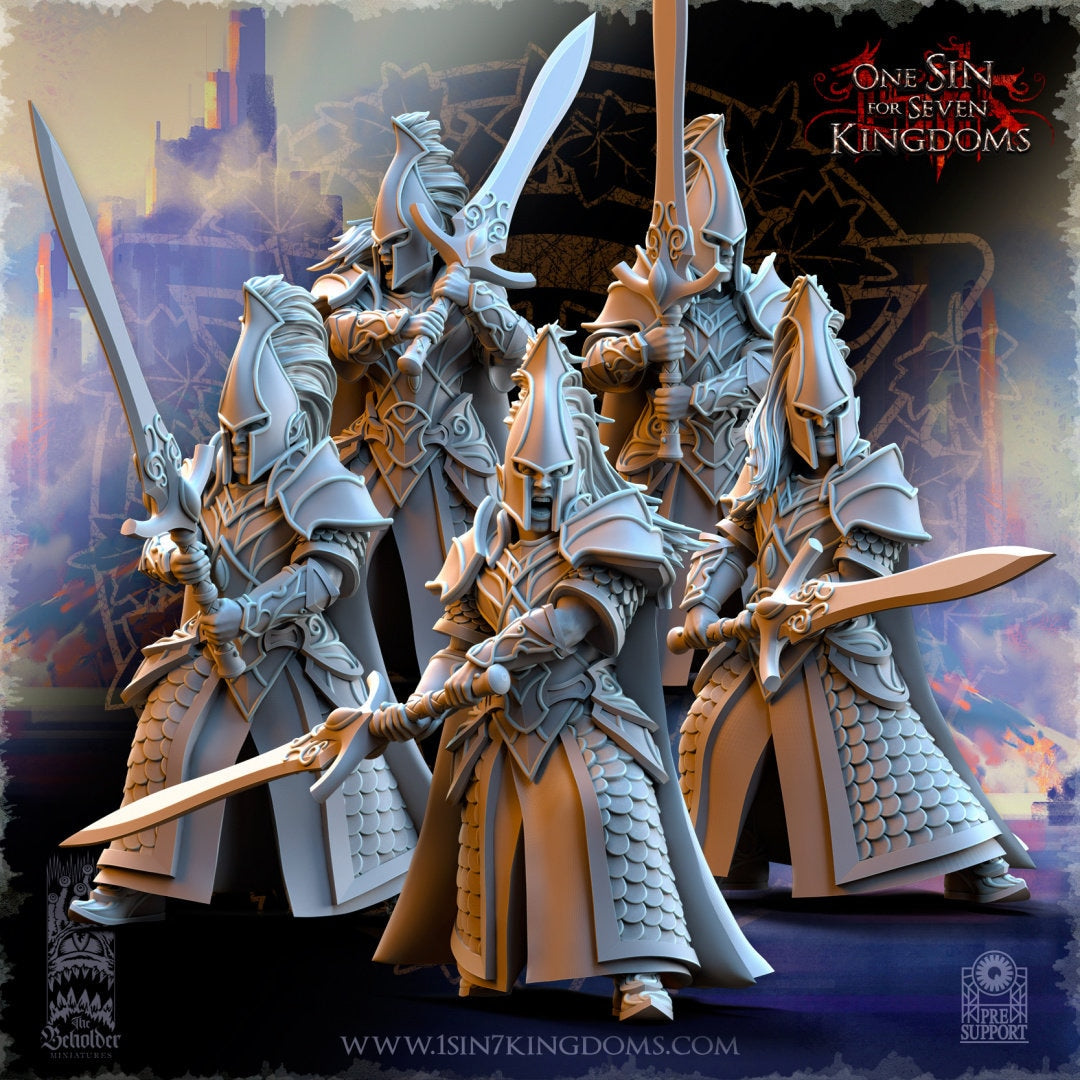 Hight Elves - Silvermoor - Blades of Ashur, Fantasy elves, usable for 9th Age, Fantasy Battle, Oldhammer, King of war