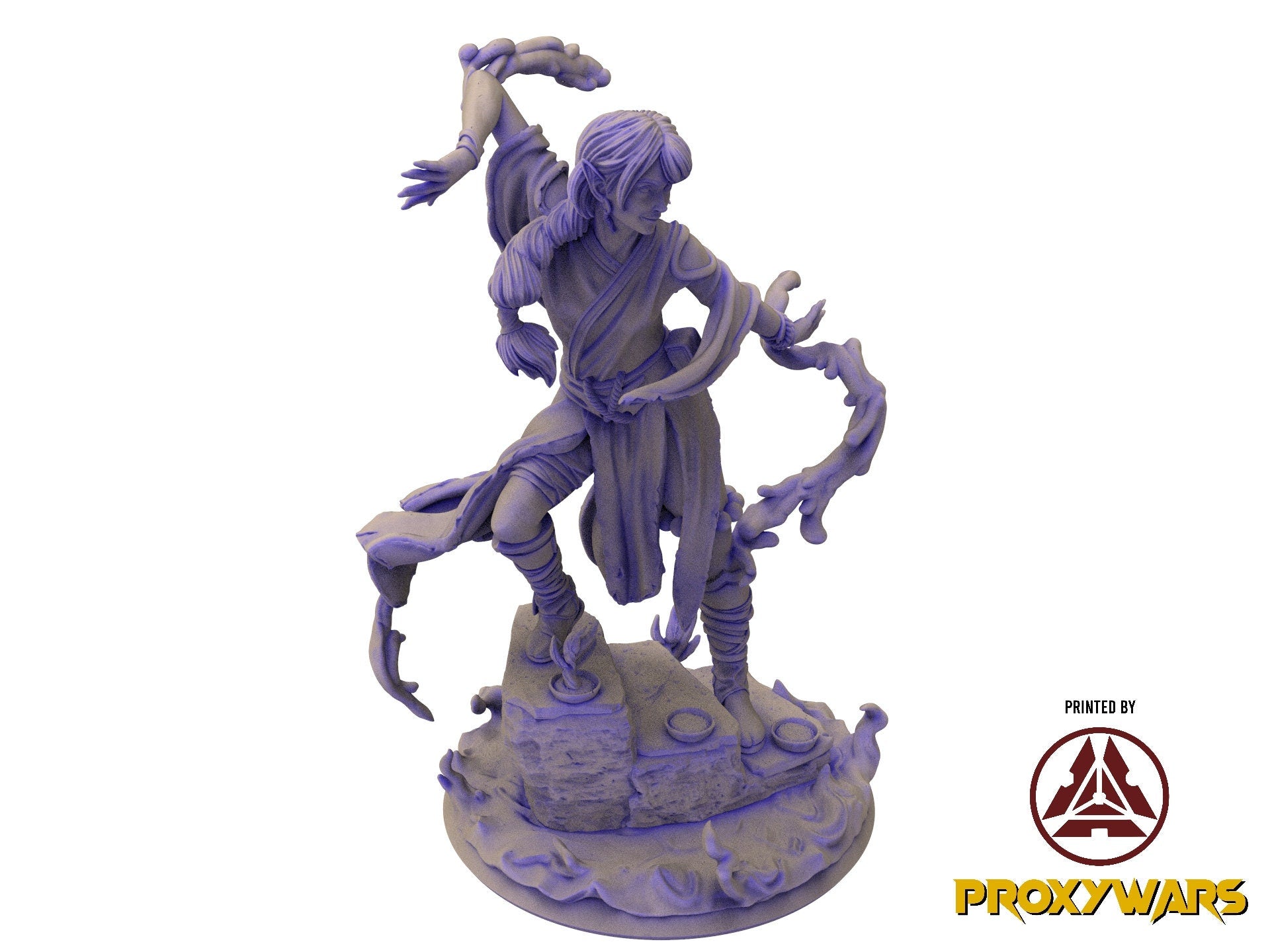 The Eternal Storm - Hero - Renna The Reaper Dark Elf Pirate (25 mm), quest for glory, Flesh of Gods, for Wargames, Dungeons & Dragons TTRPG