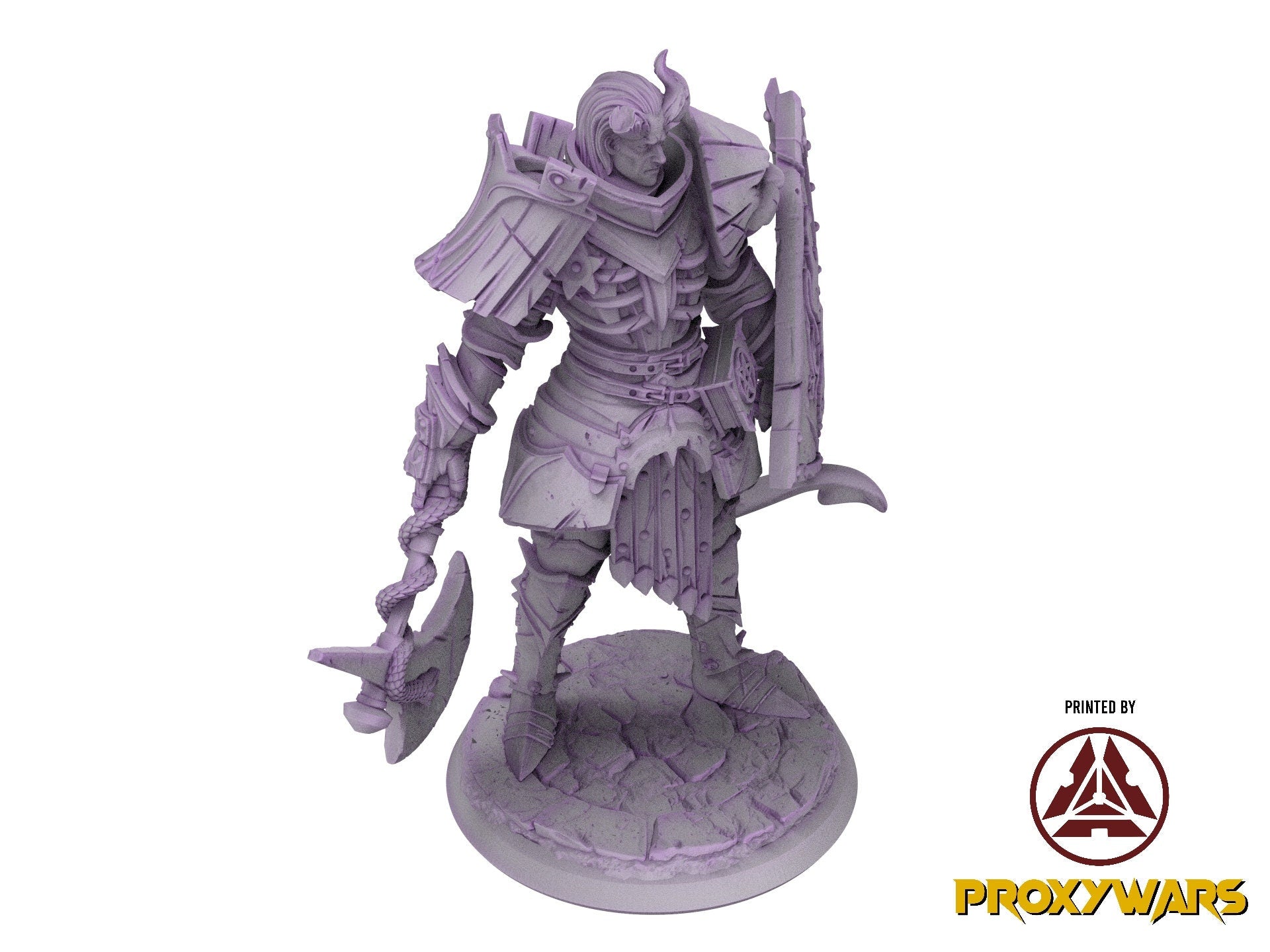 The Gates Of Despair - Hero - Ragrath, Oathbreaker Paladin (25 mm), quest for glory, Flesh of Gods, for Wargames, Dungeons & Dragons TTRPG