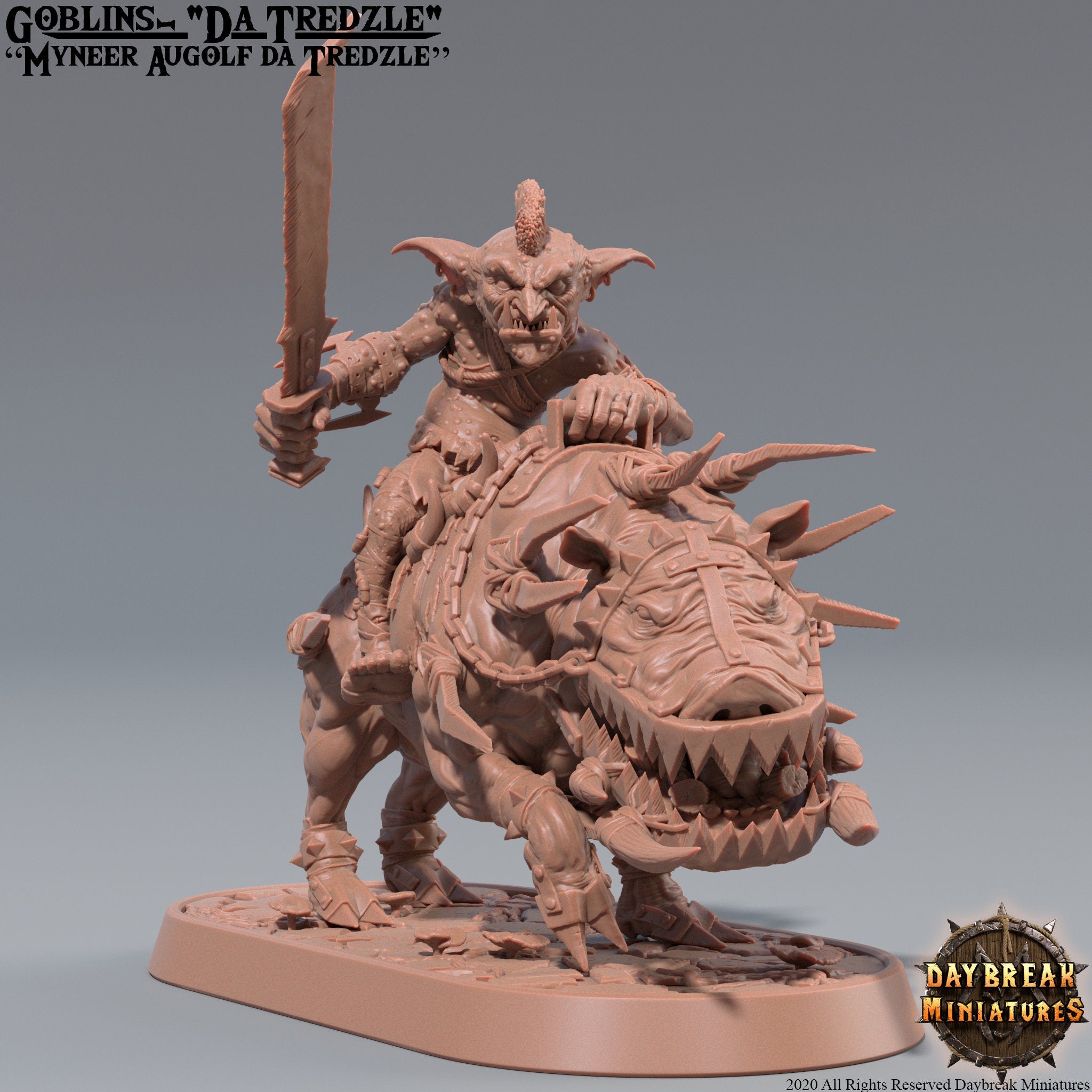 Goblins da Tredzle - Benjagr da Tredzle, quest for glory, DayBreak Miniatures, for Wargames, Dungeons & Dragons TTRPG