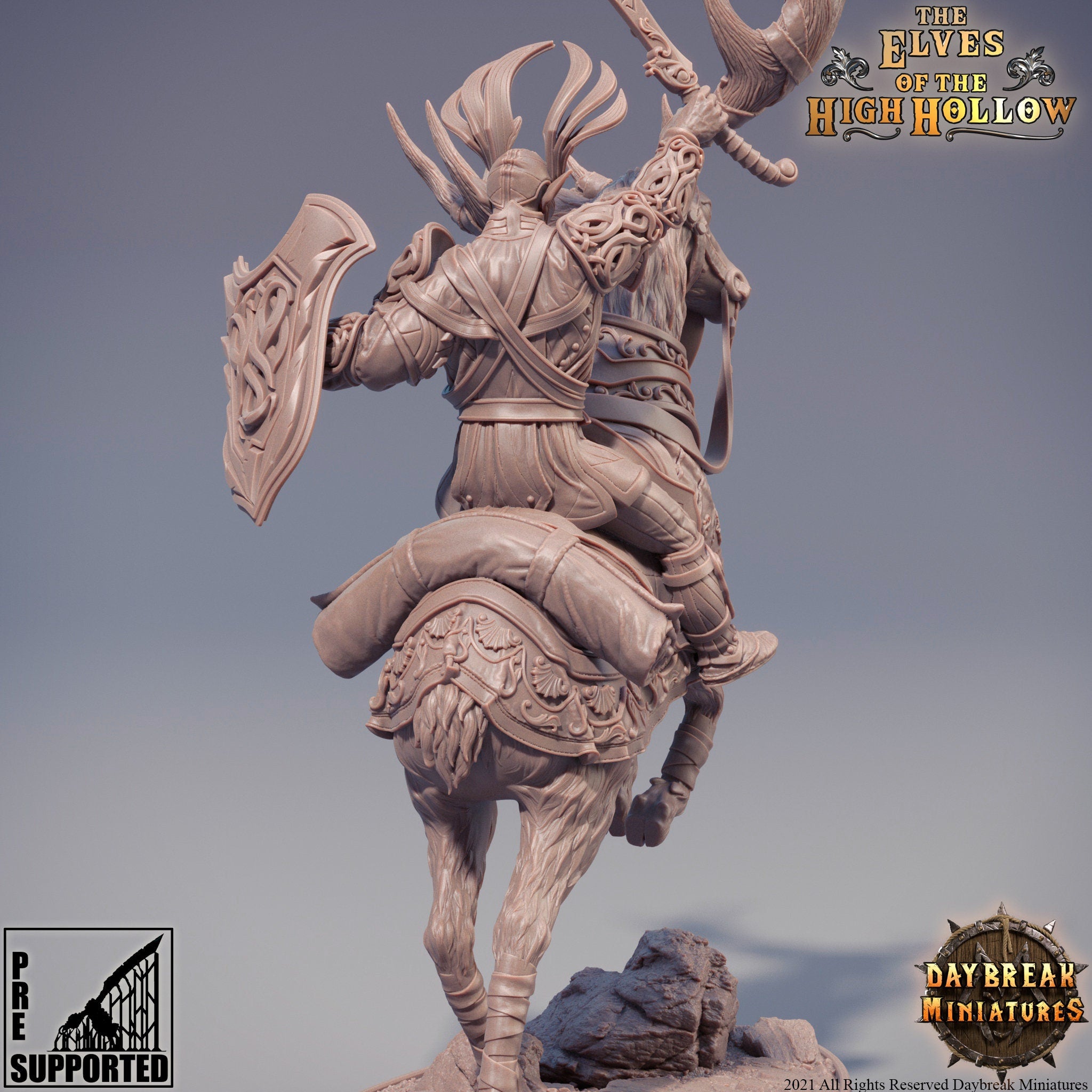 The Elves of the High Hollow - Faeren the Farseeing, quest for glory, DayBreak Miniatures, for Wargames, Dungeons & Dragons TTRPG