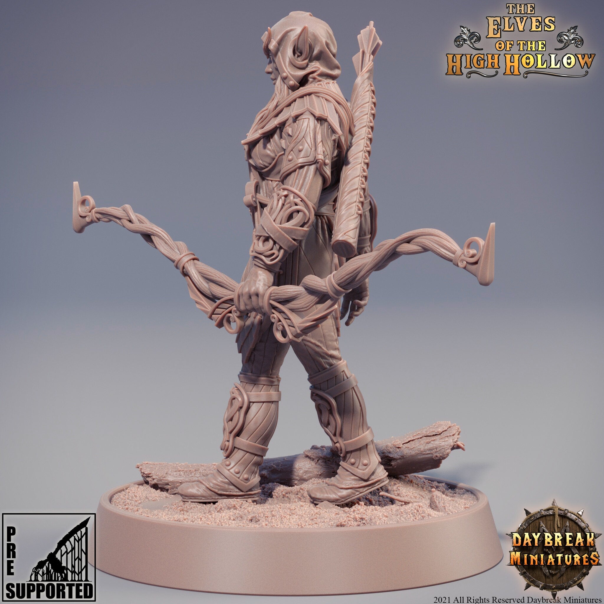 The Elves of the High Hollow - Lindulae of the Higher Branches, quest for glory, DayBreak Miniatures, for Wargames, Dungeons & Dragons TTRPG