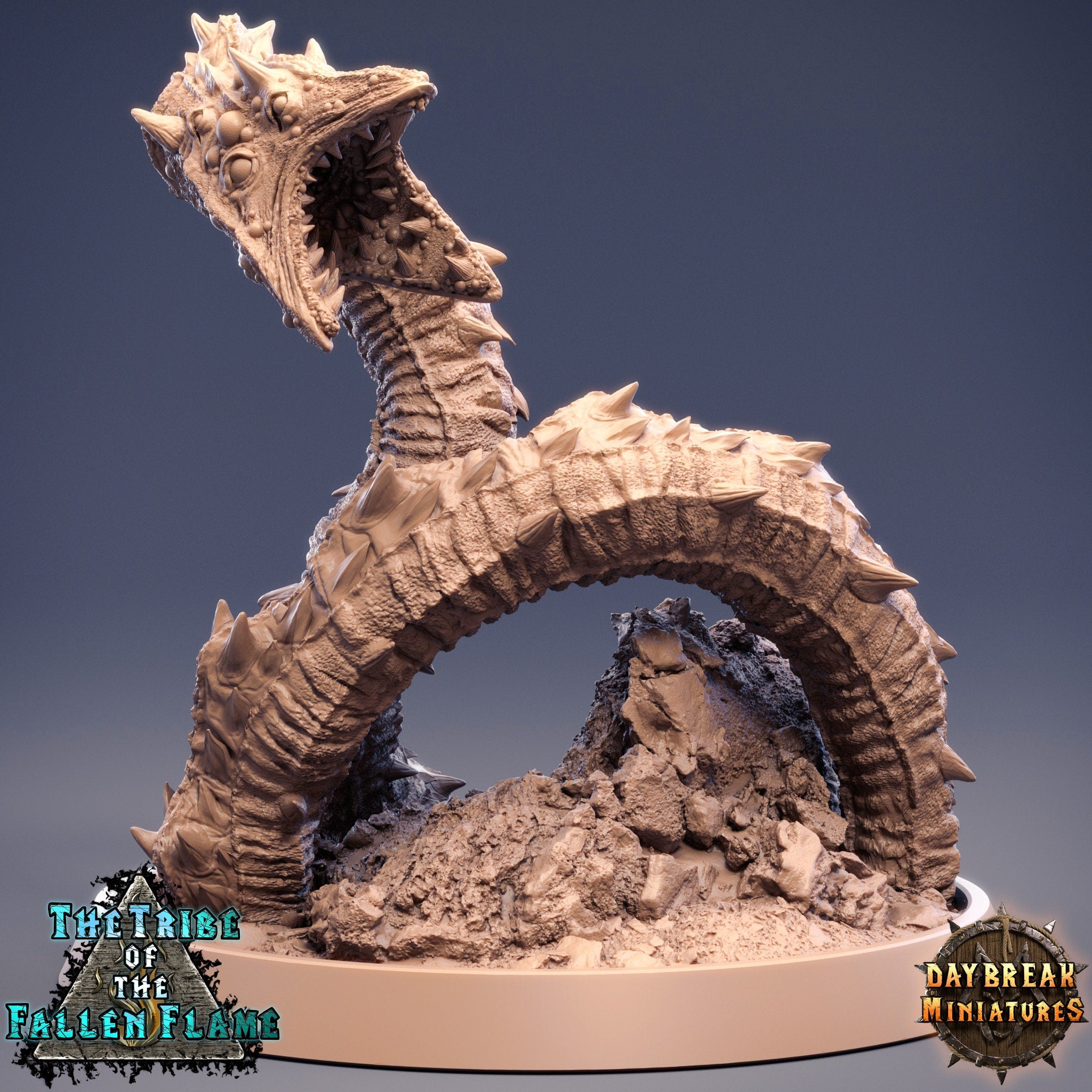 The Tribe Of The Fallen Flame - Geraia Stormspear, quest for glory, DayBreak Miniatures, for Wargames, Dungeons & Dragons TTRPG