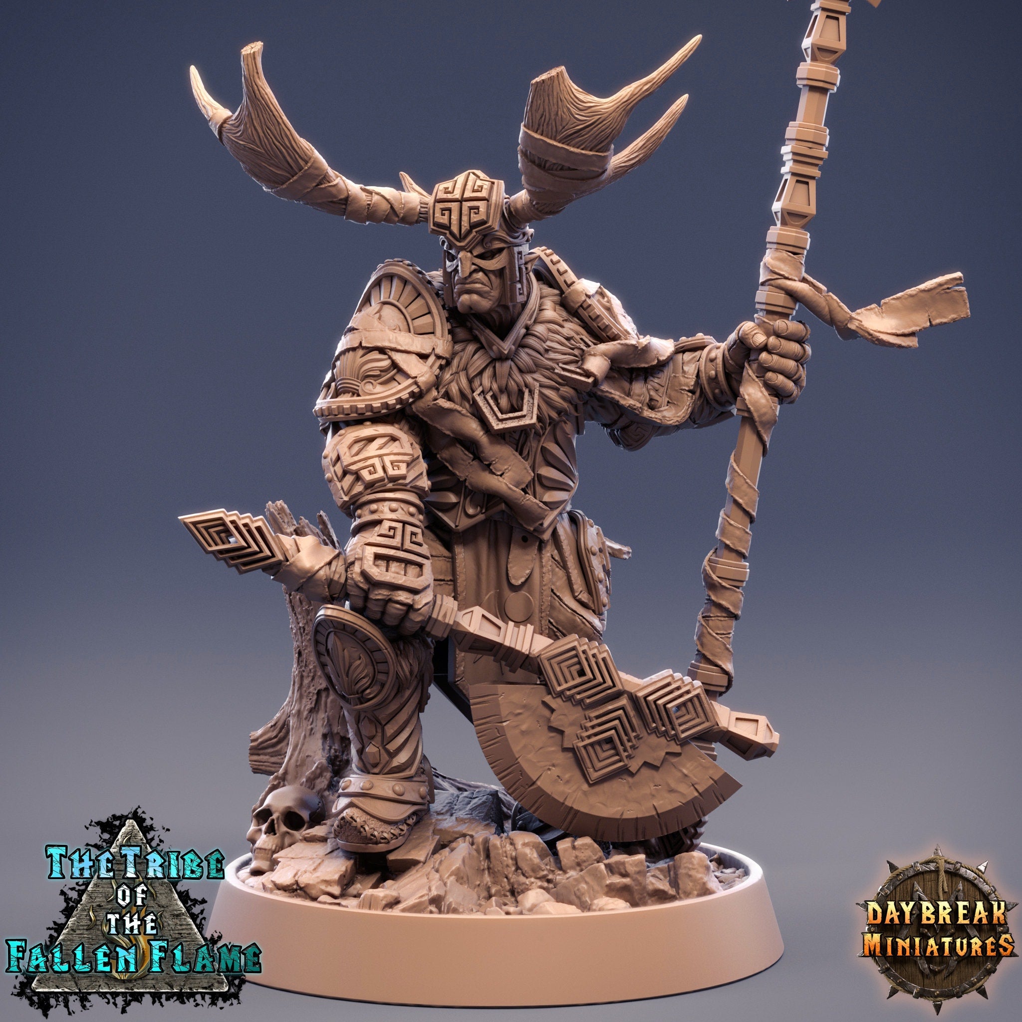 The Tribe Of The Fallen Flame - Gorden Shadowcaster, quest for glory, DayBreak Miniatures, for Wargames, Dungeons & Dragons TTRPG