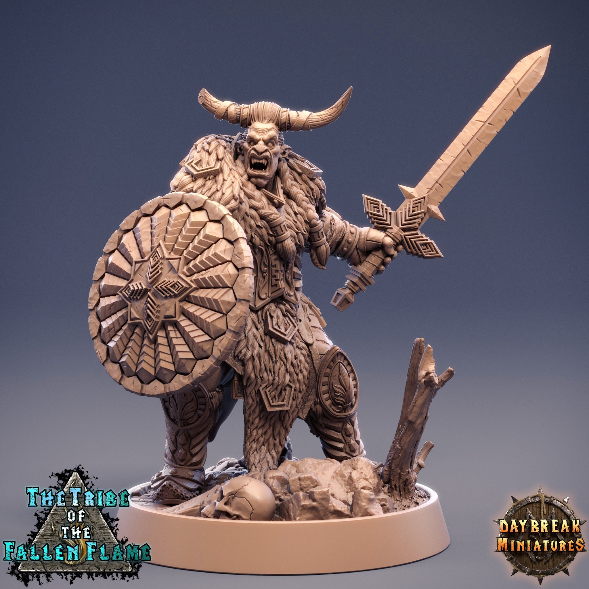 The Tribe Of The Fallen Flame - Nivali Thundercut, quest for glory, DayBreak Miniatures, for Wargames, Dungeons & Dragons TTRPG