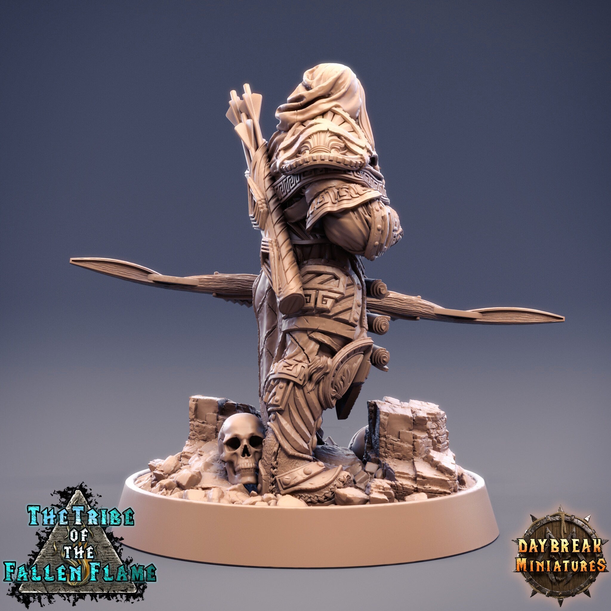 The Tribe Of The Fallen Flame - Juma Poisonbow, quest for glory, DayBreak Miniatures, for Wargames, Dungeons & Dragons TTRPG