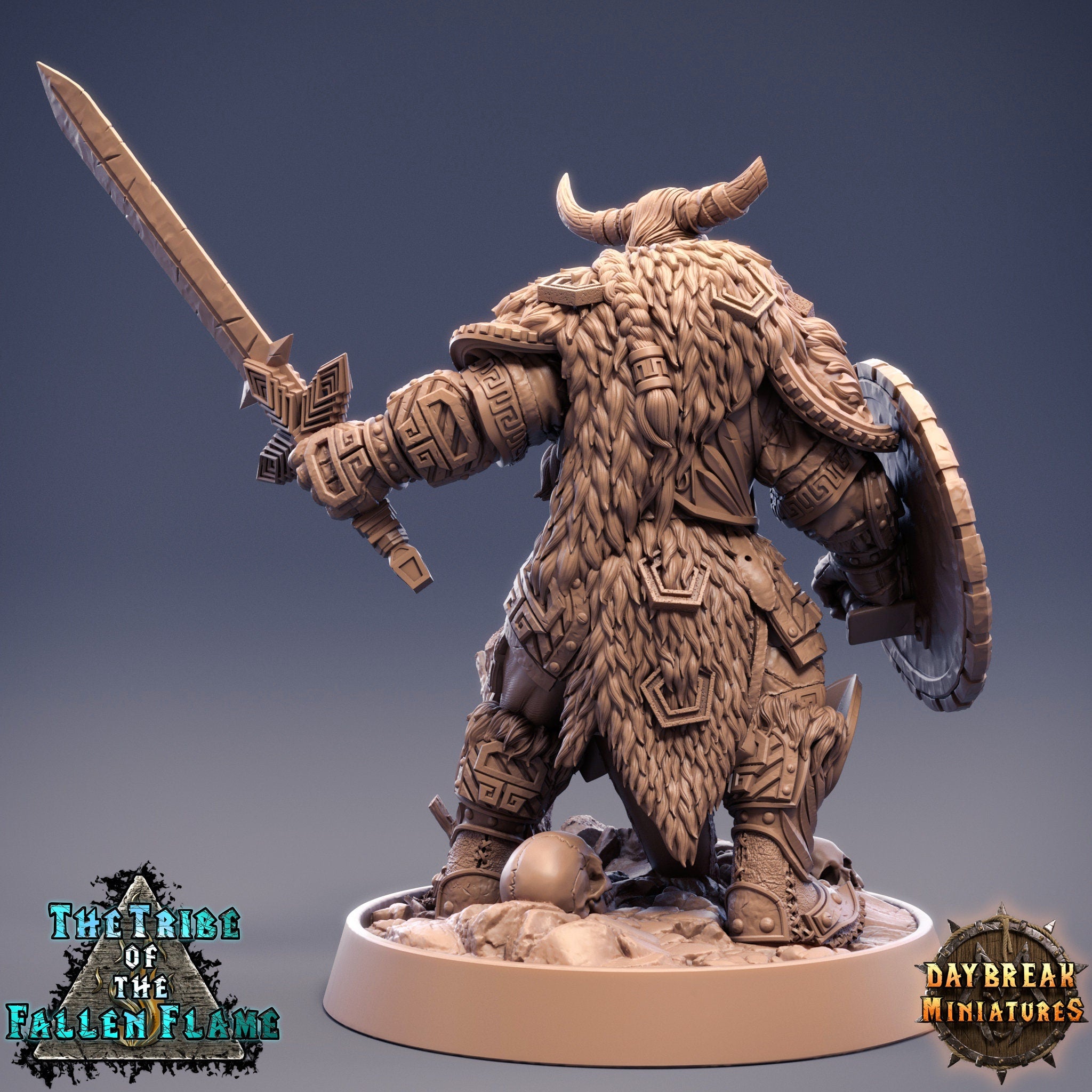 The Tribe Of The Fallen Flame - Nivali Thundercut, quest for glory, DayBreak Miniatures, for Wargames, Dungeons & Dragons TTRPG