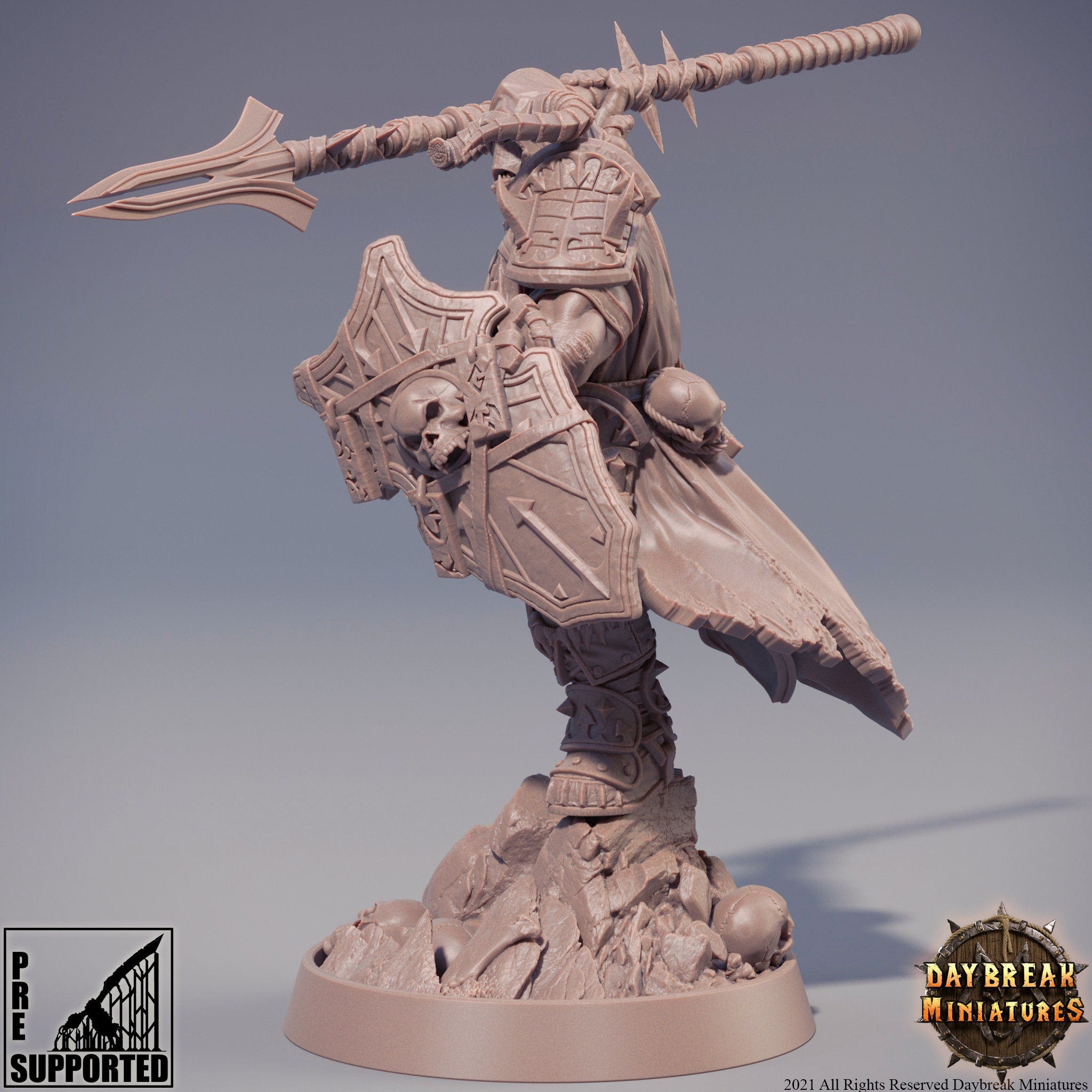 The Chaos Barbarians of Q - Baryonax the Uncategorizeable, quest for glory, DayBreak Miniatures, for Wargames, Dungeons & Dragons TTRPG